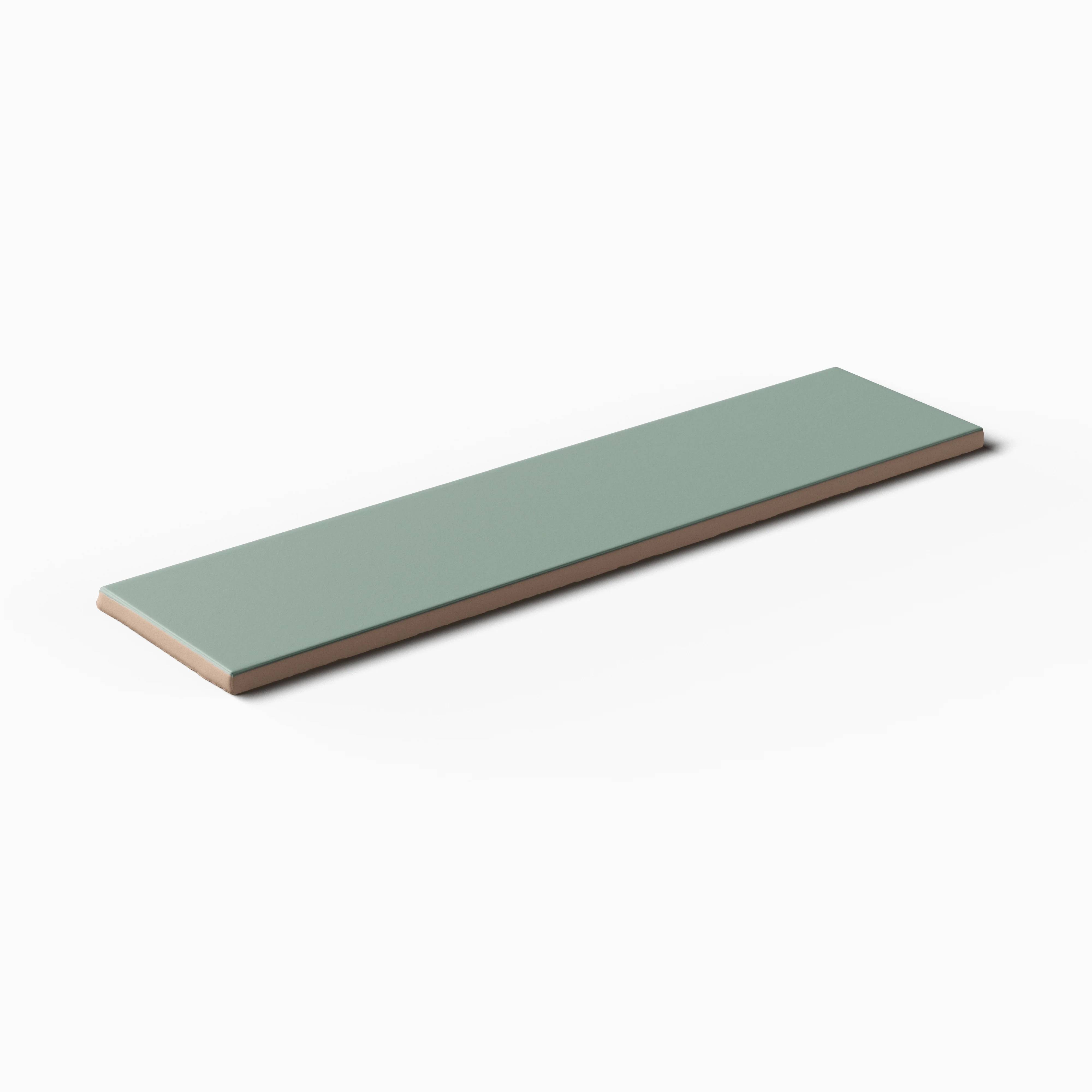 Mika 2.5 x 10 Matte Ceramic Tile in Sage - Image 3