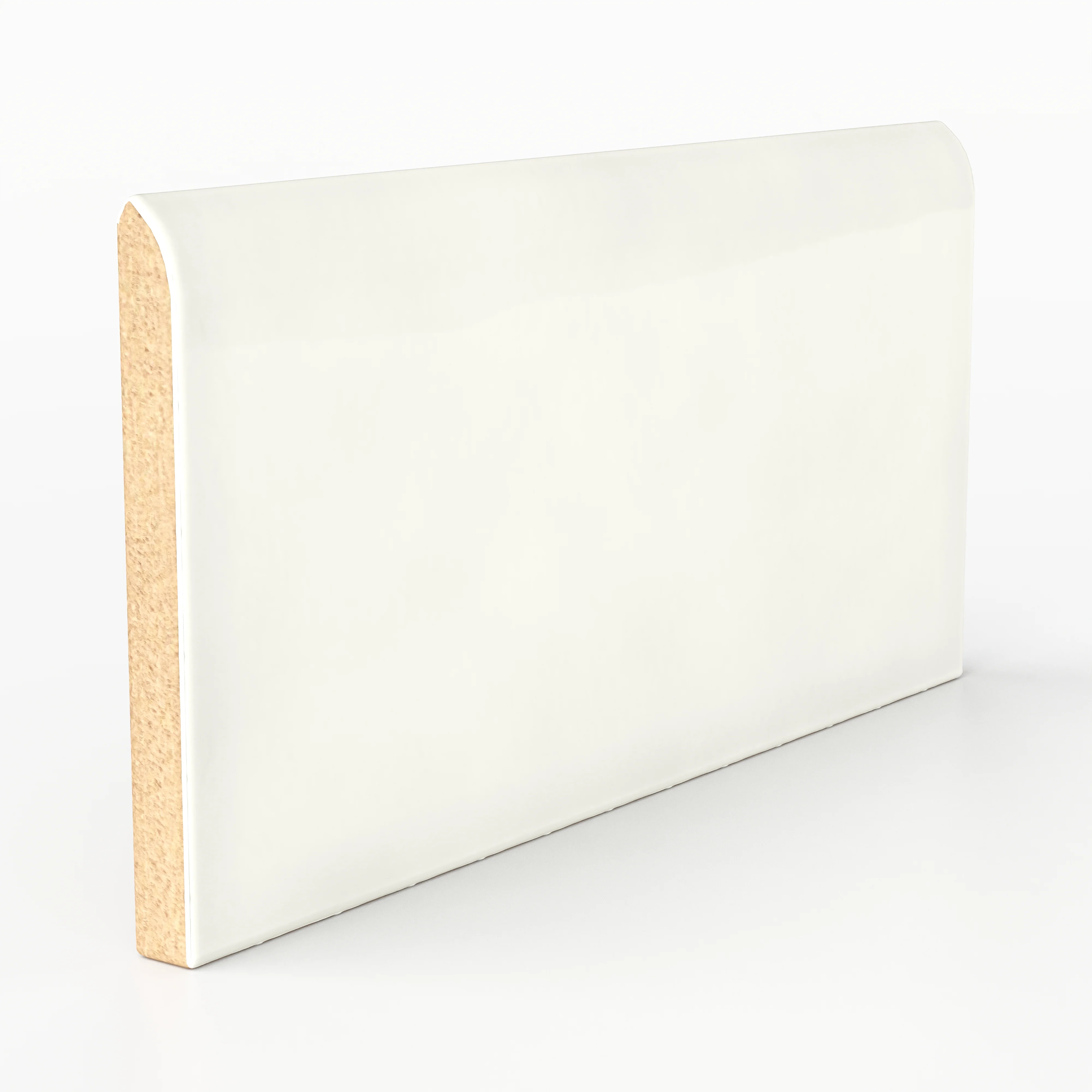 Mikayla 2.5 x 5 Bullnose Glossy Ceramic Tile in Eggshell - Image 3