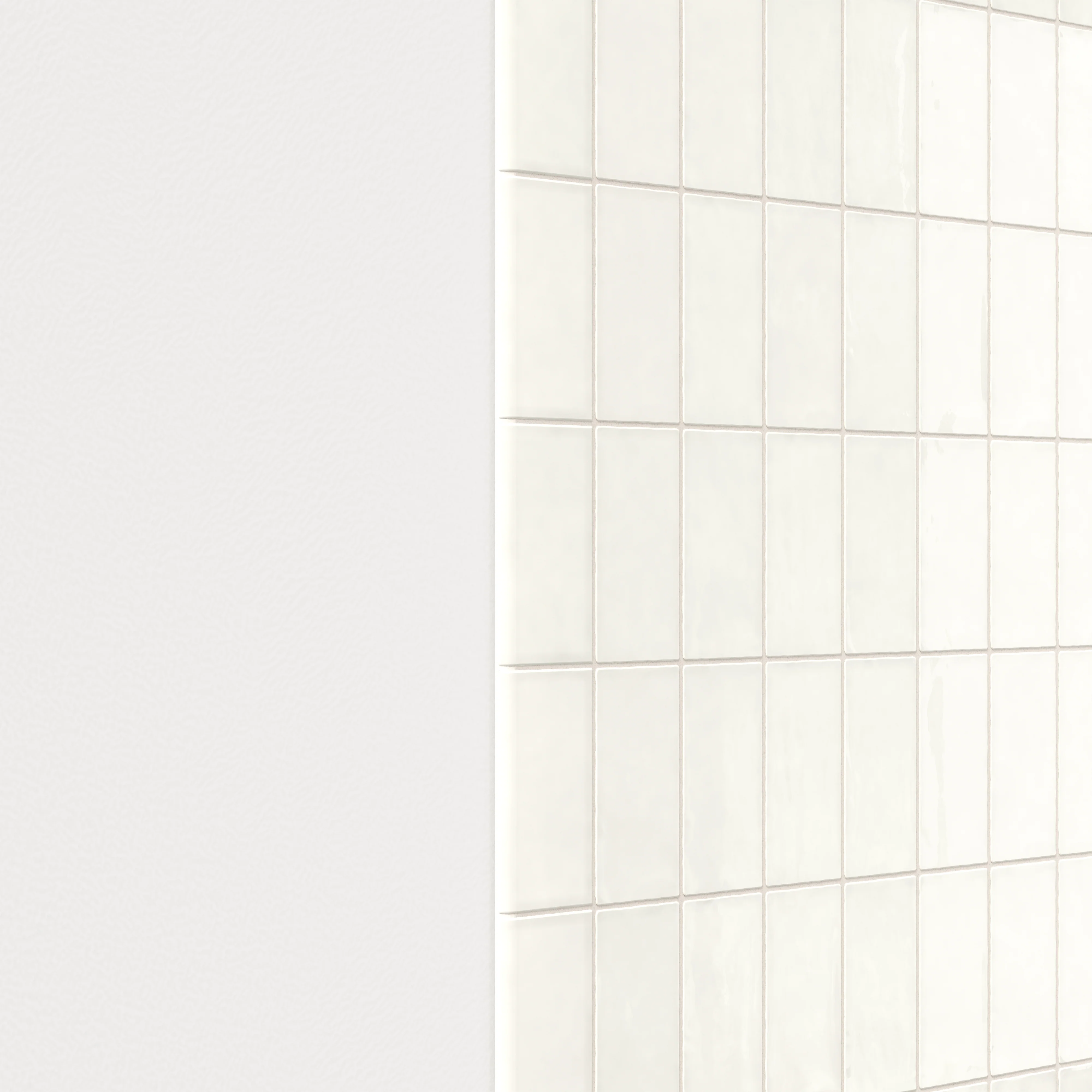 Mikayla 2.5 x 5 Bullnose Glossy Ceramic Tile in Eggshell - Image 4