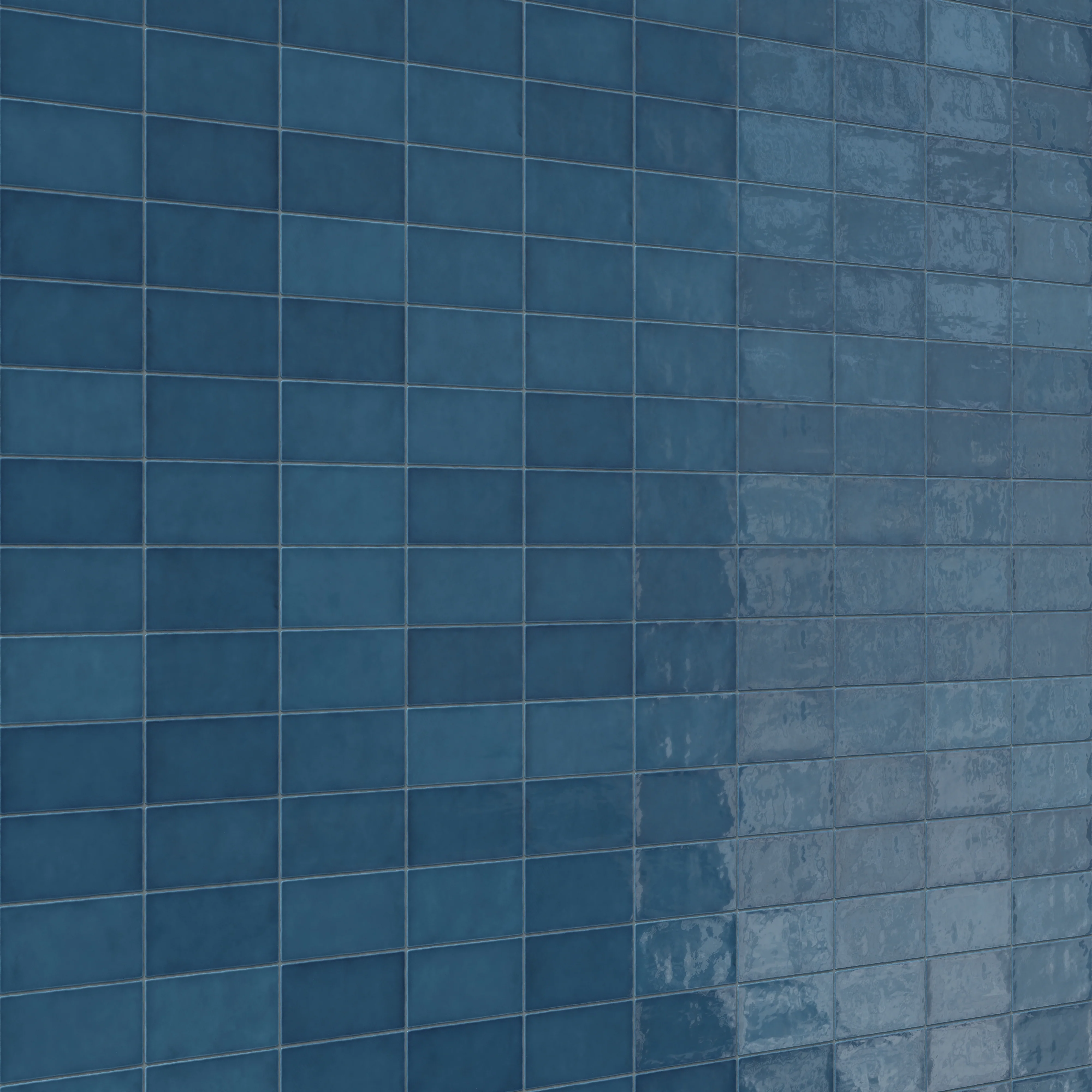 Mikayla 2.5 x 5 Glossy Ceramic Tile in Cerulean - Image 5