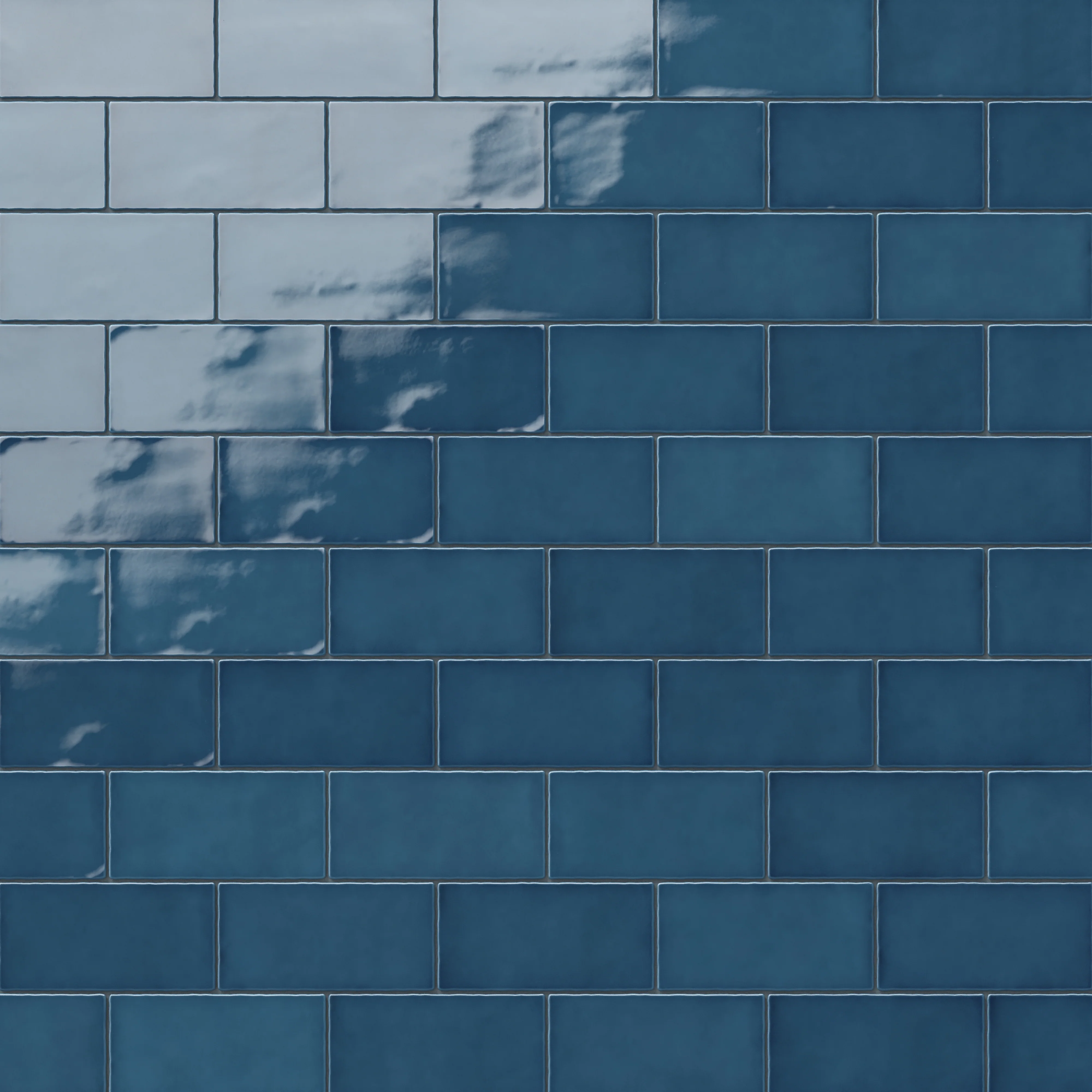 Mikayla 2.5 x 5 Glossy Ceramic Tile in Cerulean - Image 6