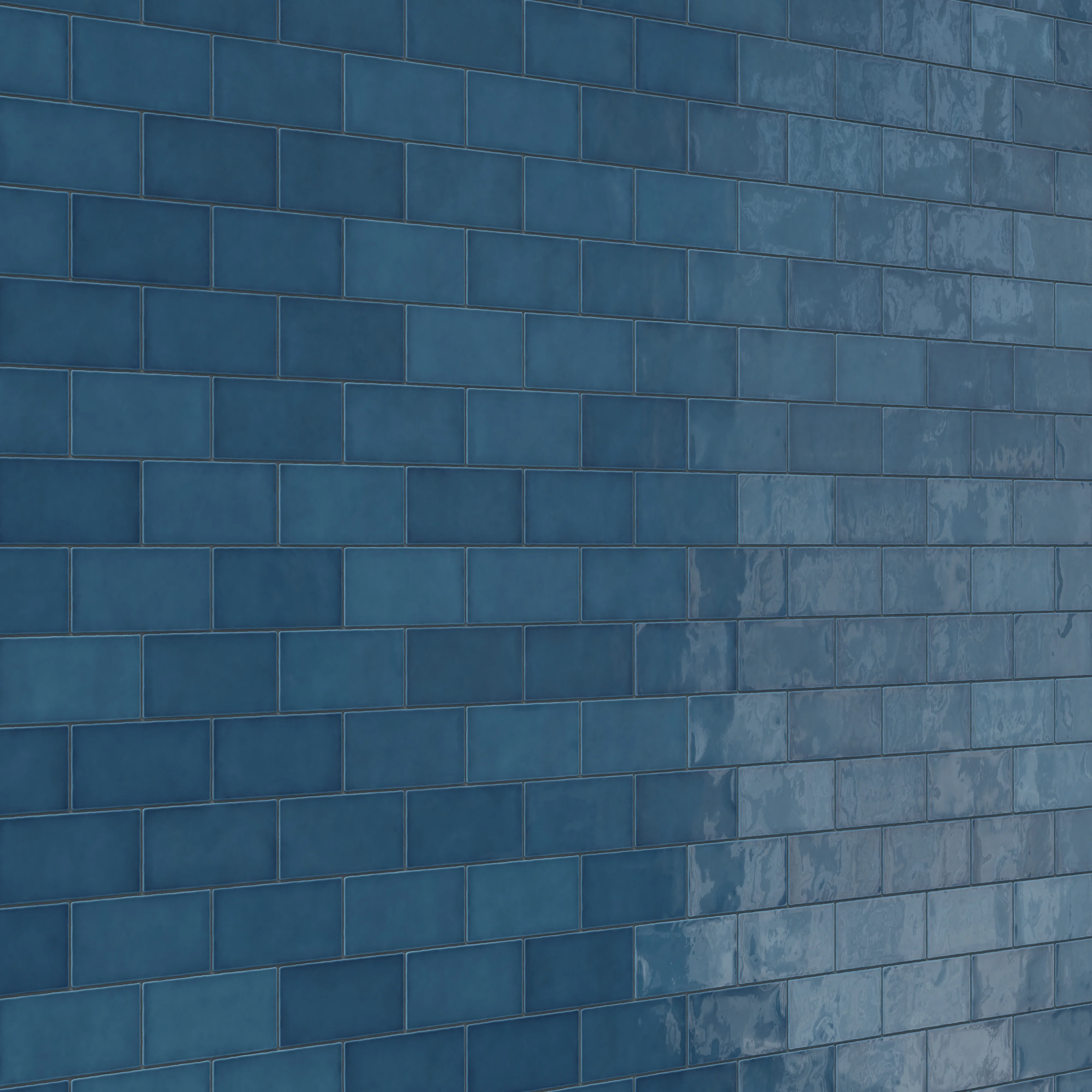 Mikayla 2.5 x 5 Glossy Ceramic Tile in Cerulean - Image 7