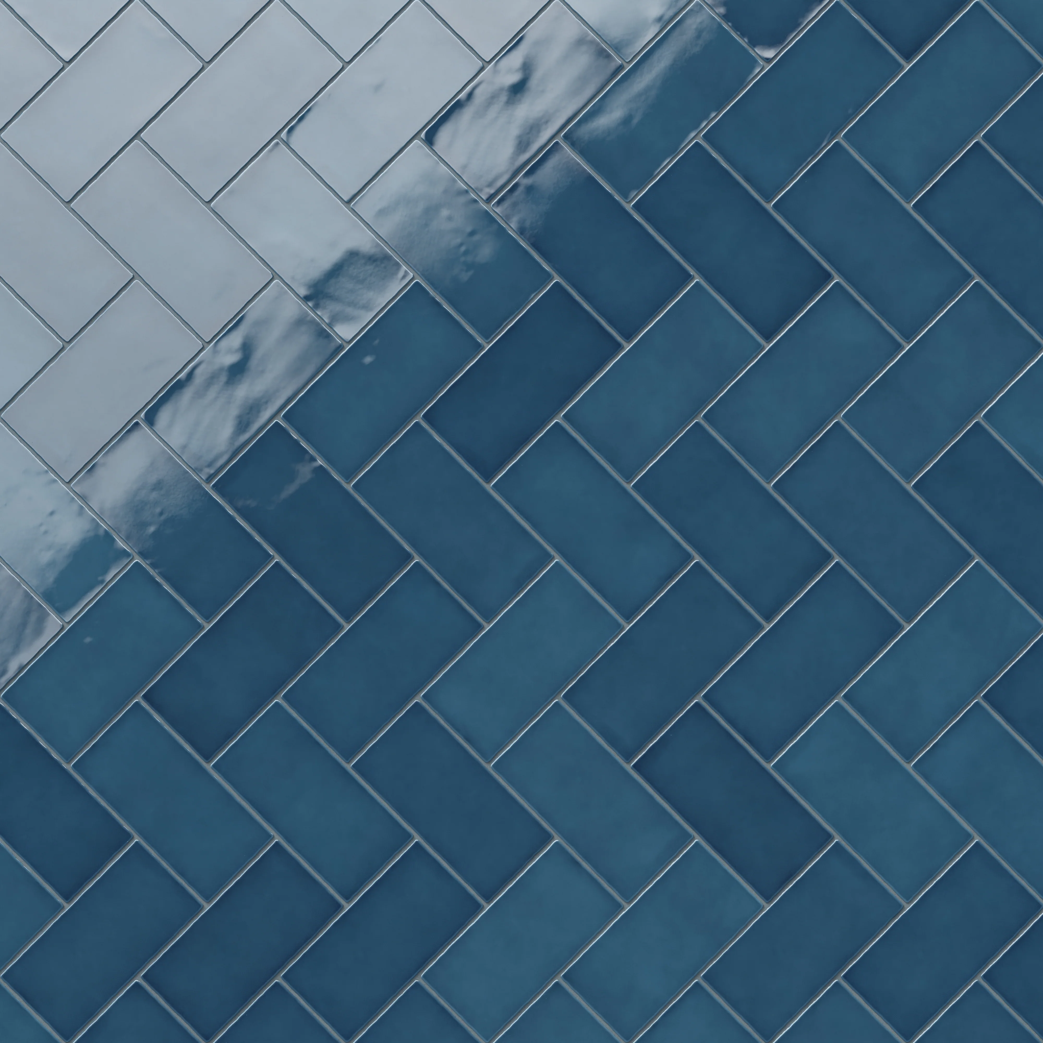 Mikayla 2.5 x 5 Glossy Ceramic Tile in Cerulean - Image 8