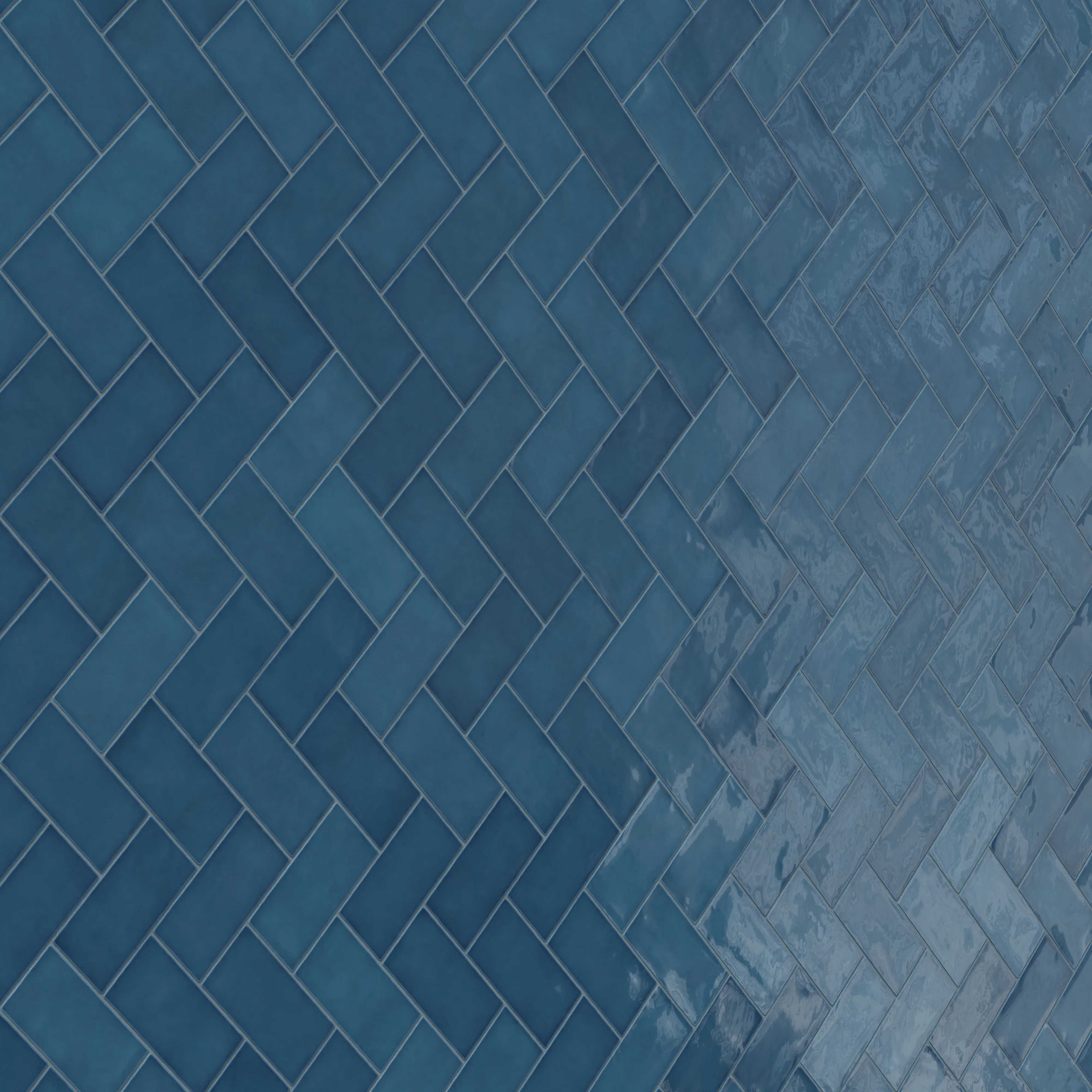 Mikayla 2.5 x 5 Glossy Ceramic Tile in Cerulean - Image 9