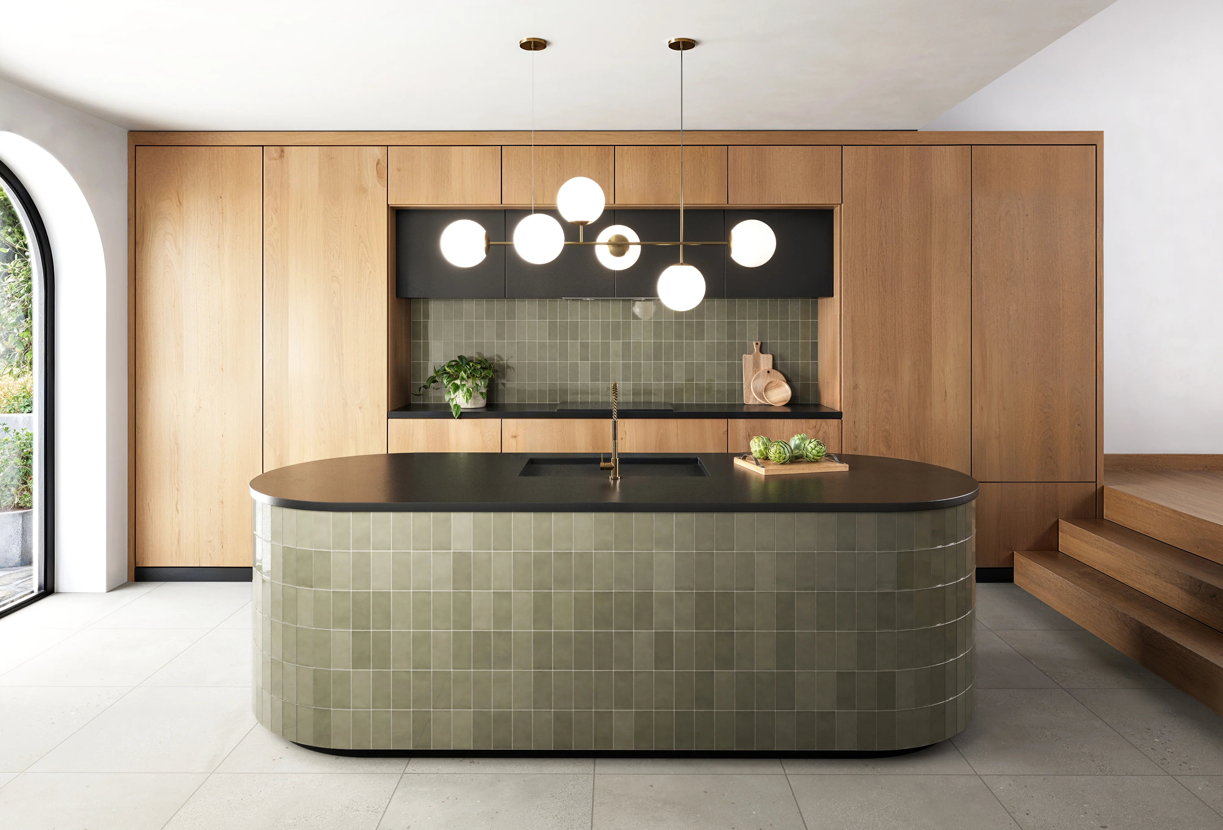 Mikayla 2.5 x 5 Glossy Ceramic Tile in Olive - Image 13