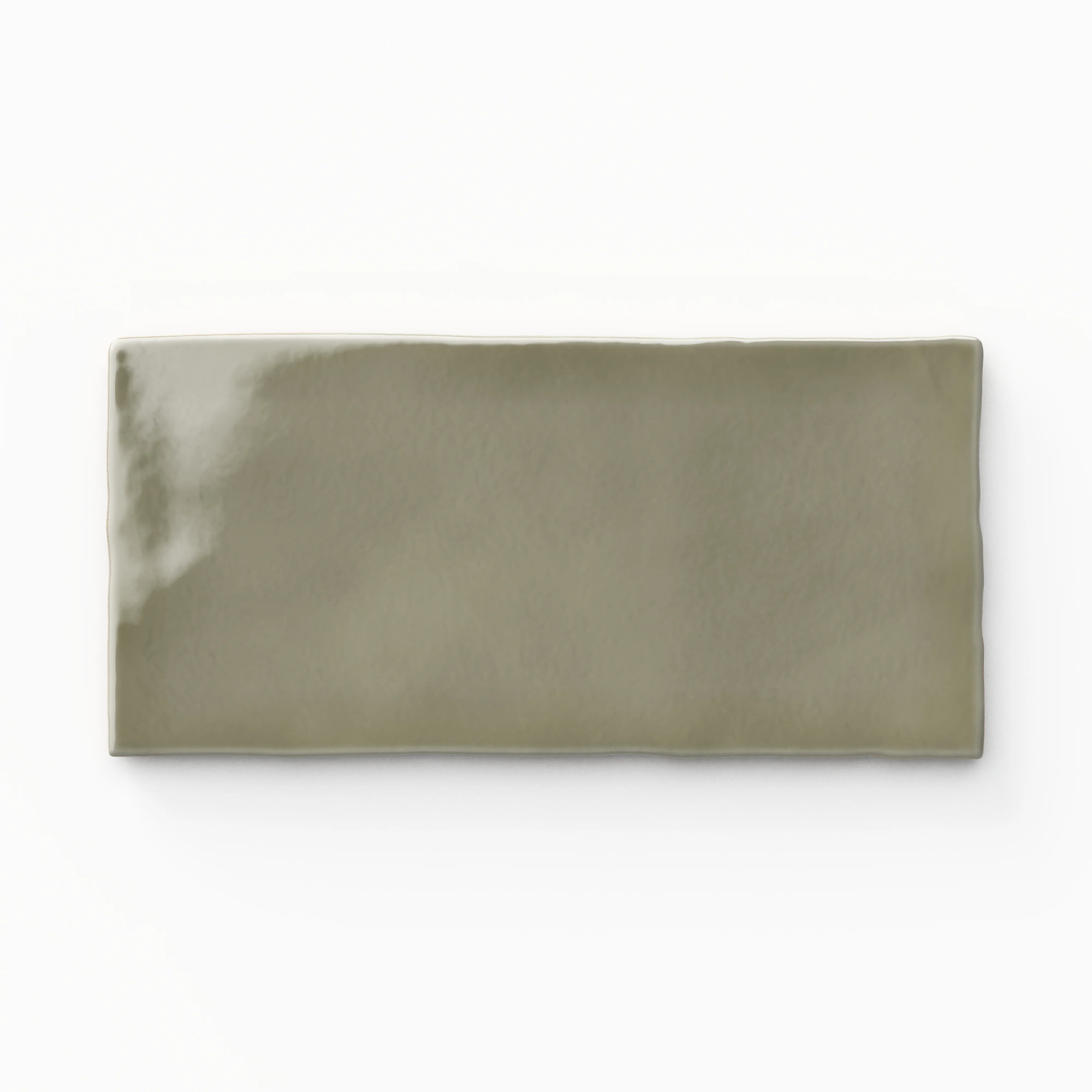 Mikayla 2.5 x 5 Glossy Ceramic Tile in Olive - Image 3