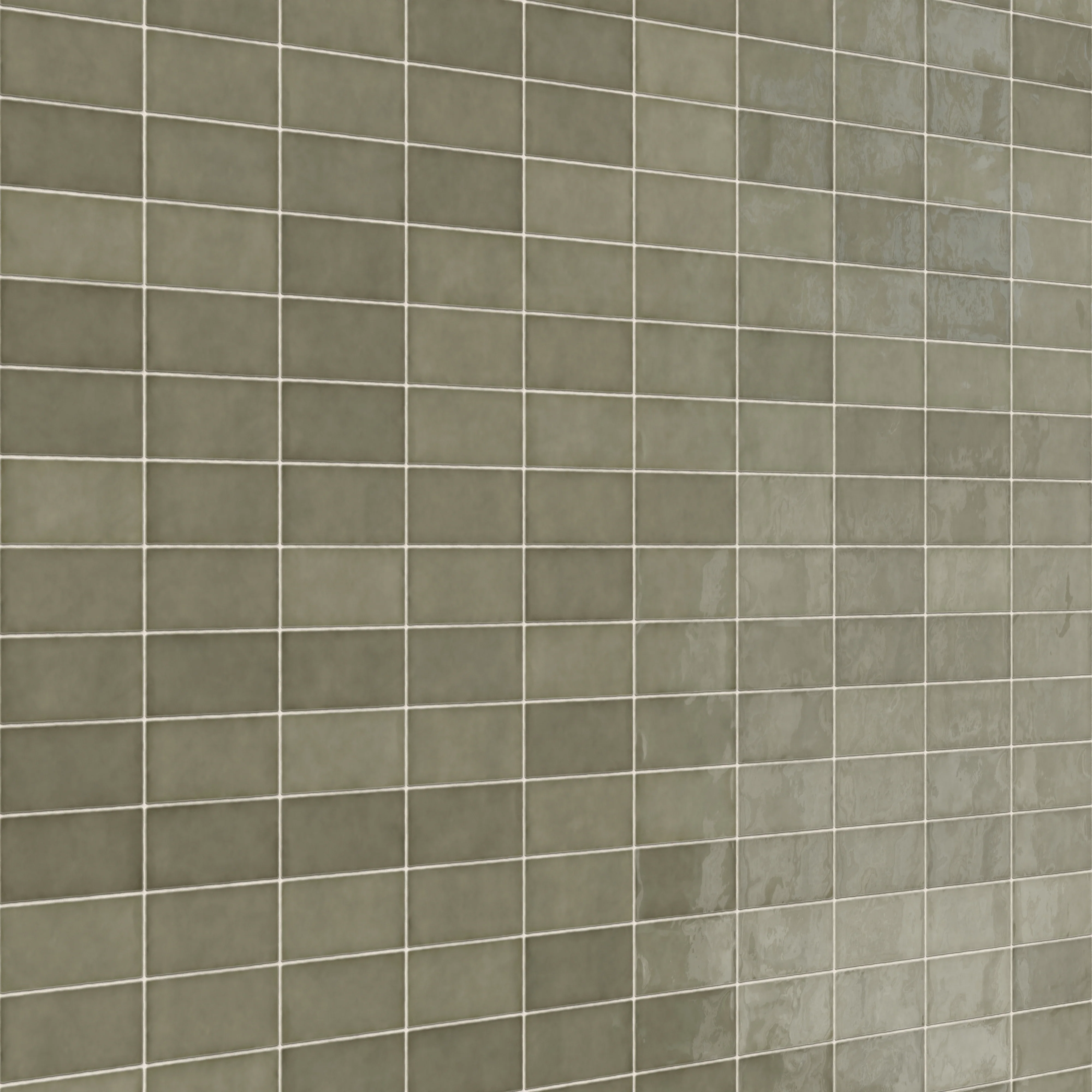 Mikayla 2.5 x 5 Glossy Ceramic Tile in Olive - Image 5