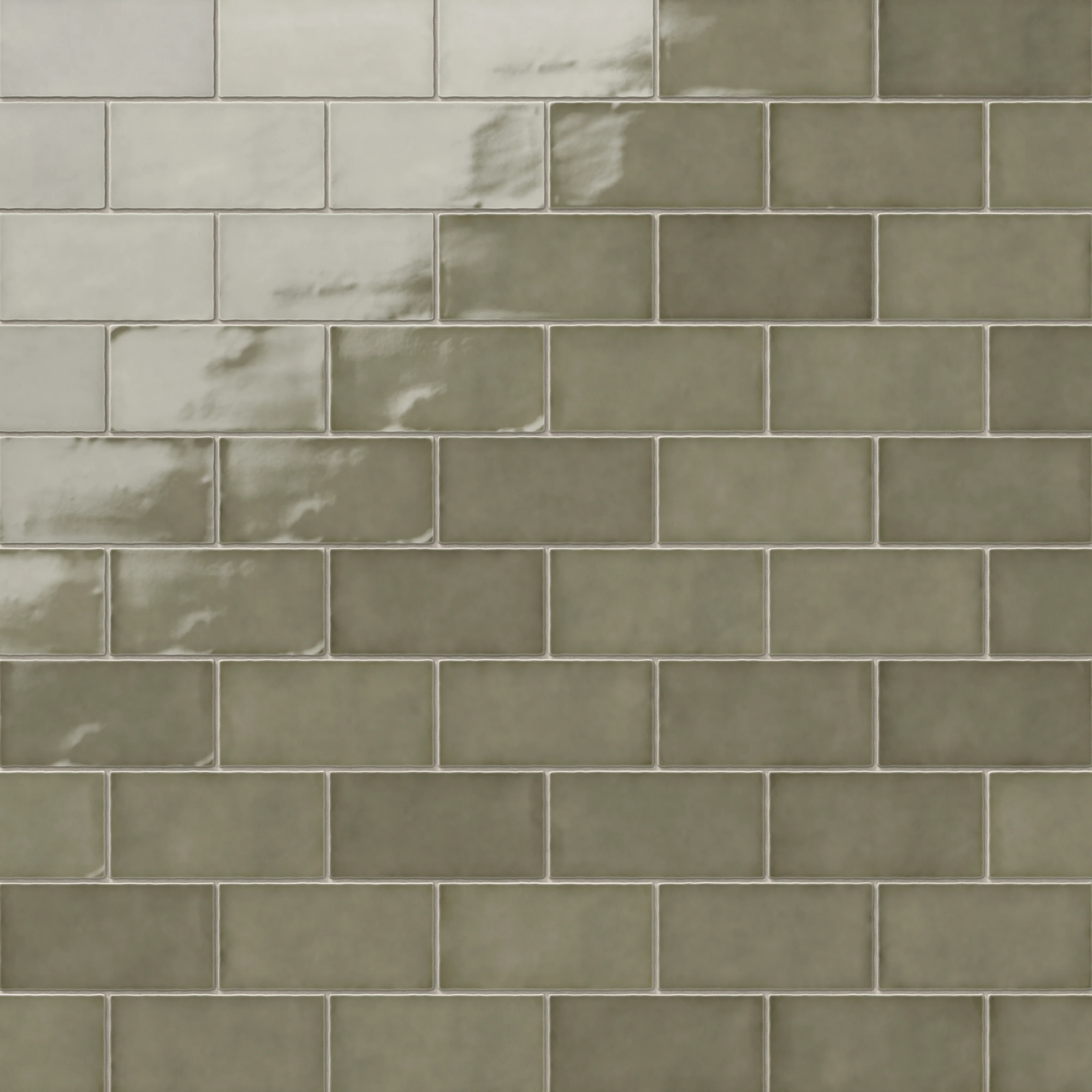 Mikayla 2.5 x 5 Glossy Ceramic Tile in Olive - Image 6