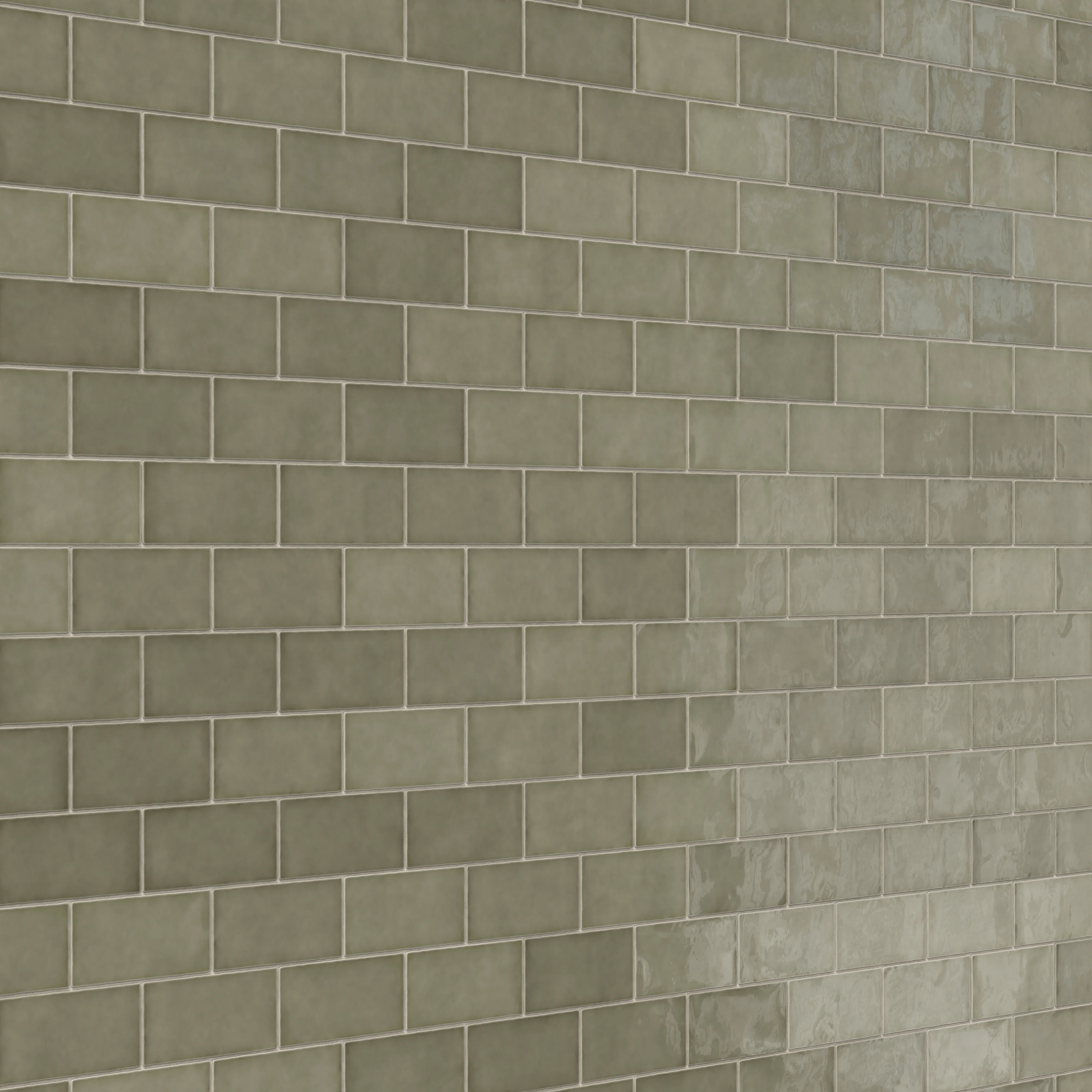 Mikayla 2.5 x 5 Glossy Ceramic Tile in Olive - Image 7