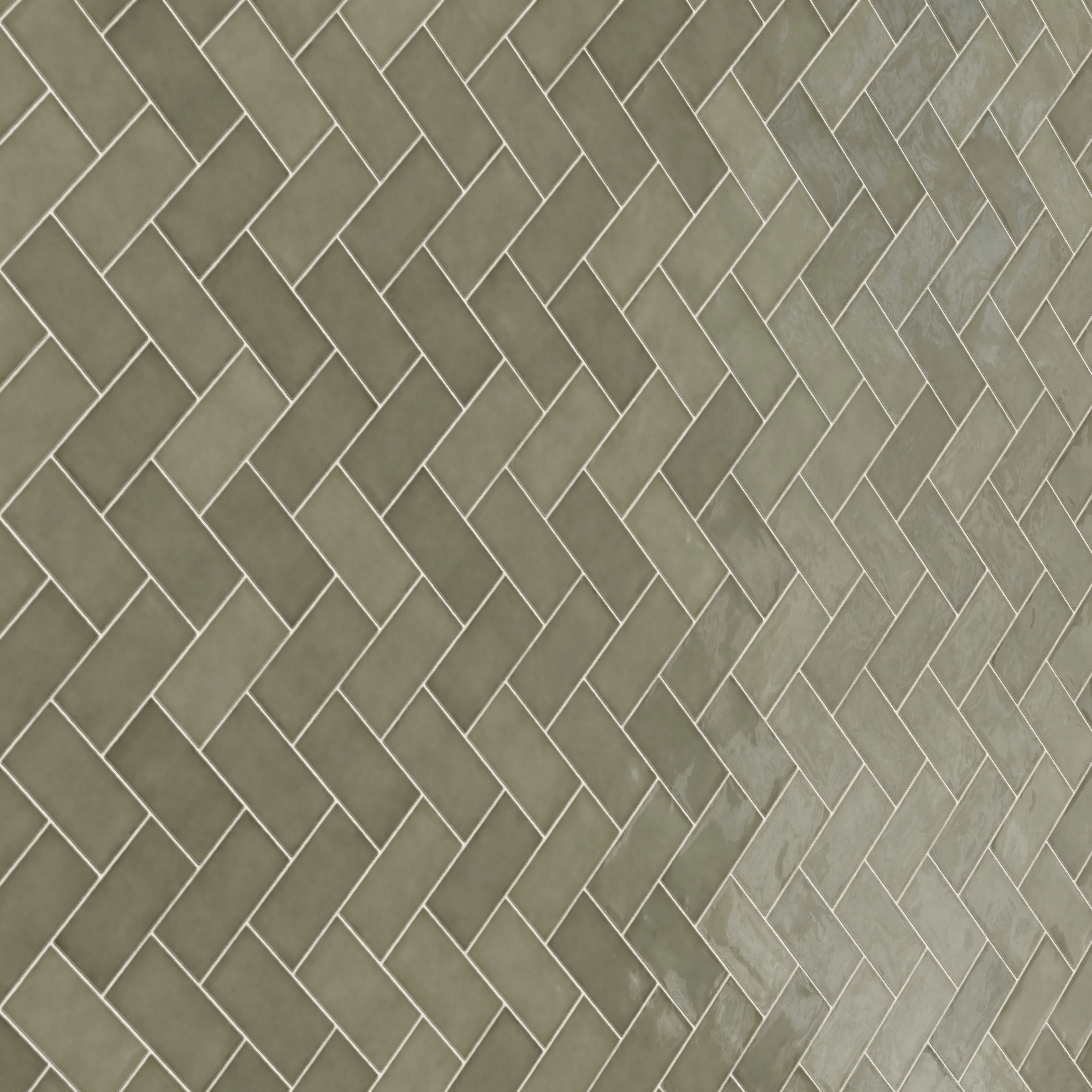 Mikayla 2.5 x 5 Glossy Ceramic Tile in Olive - Image 9