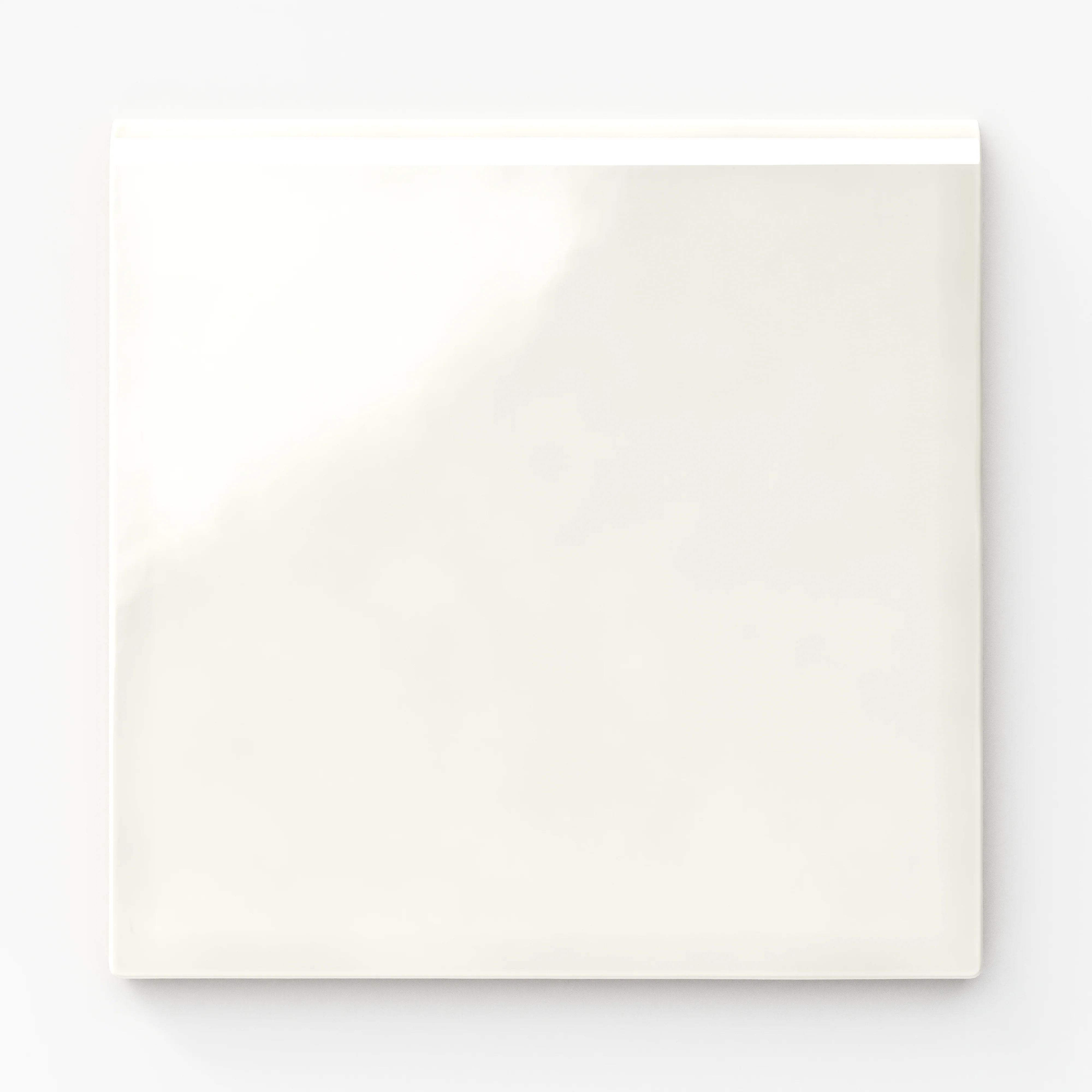 Mikayla 5 x 5 Bullnose Glossy Ceramic Tile in Eggshell
