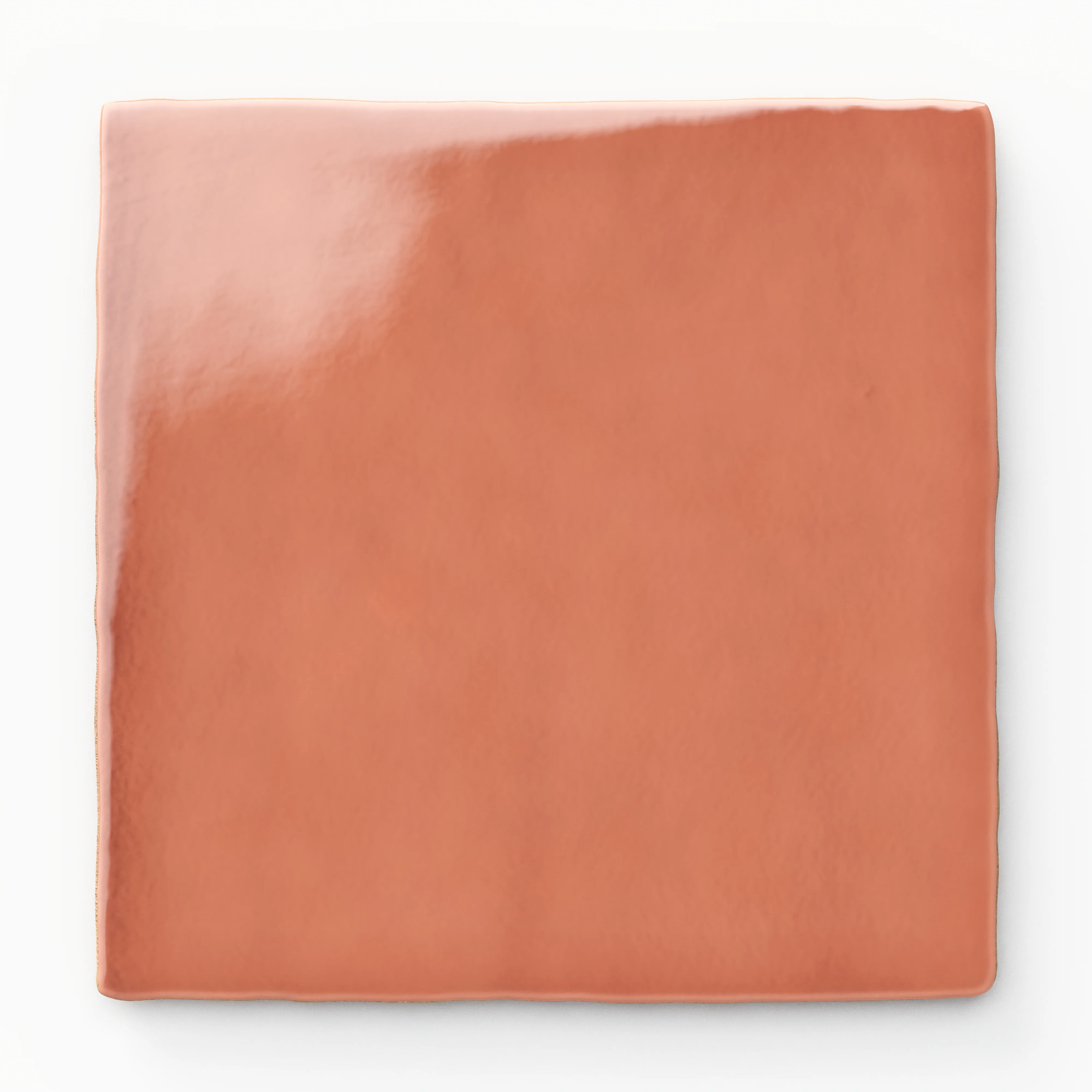 Mikayla 5 x 5 Glossy Ceramic Tile in Coral - Image 3