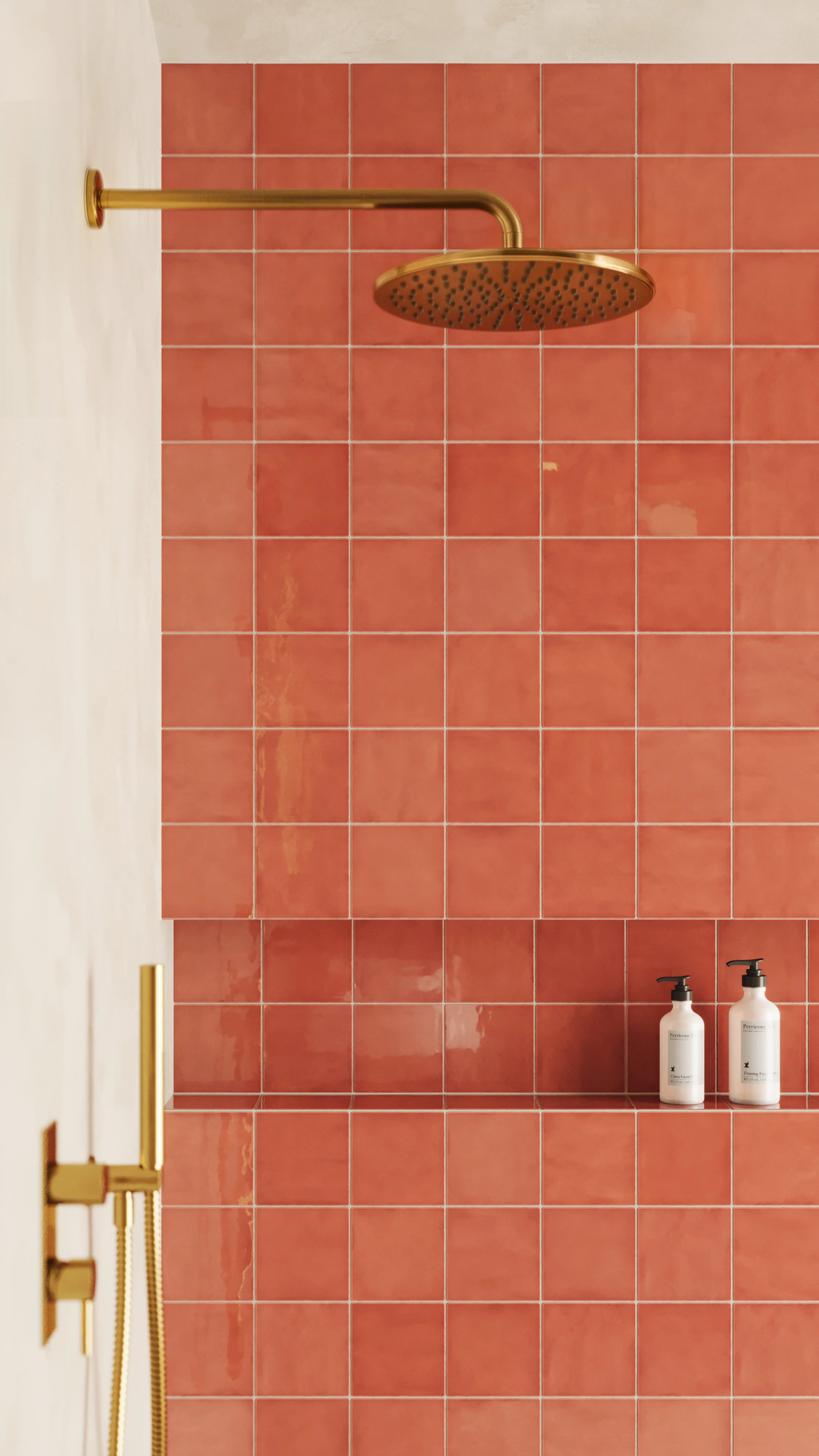 Mikayla 5 x 5 Glossy Ceramic Tile in Coral - Image 9
