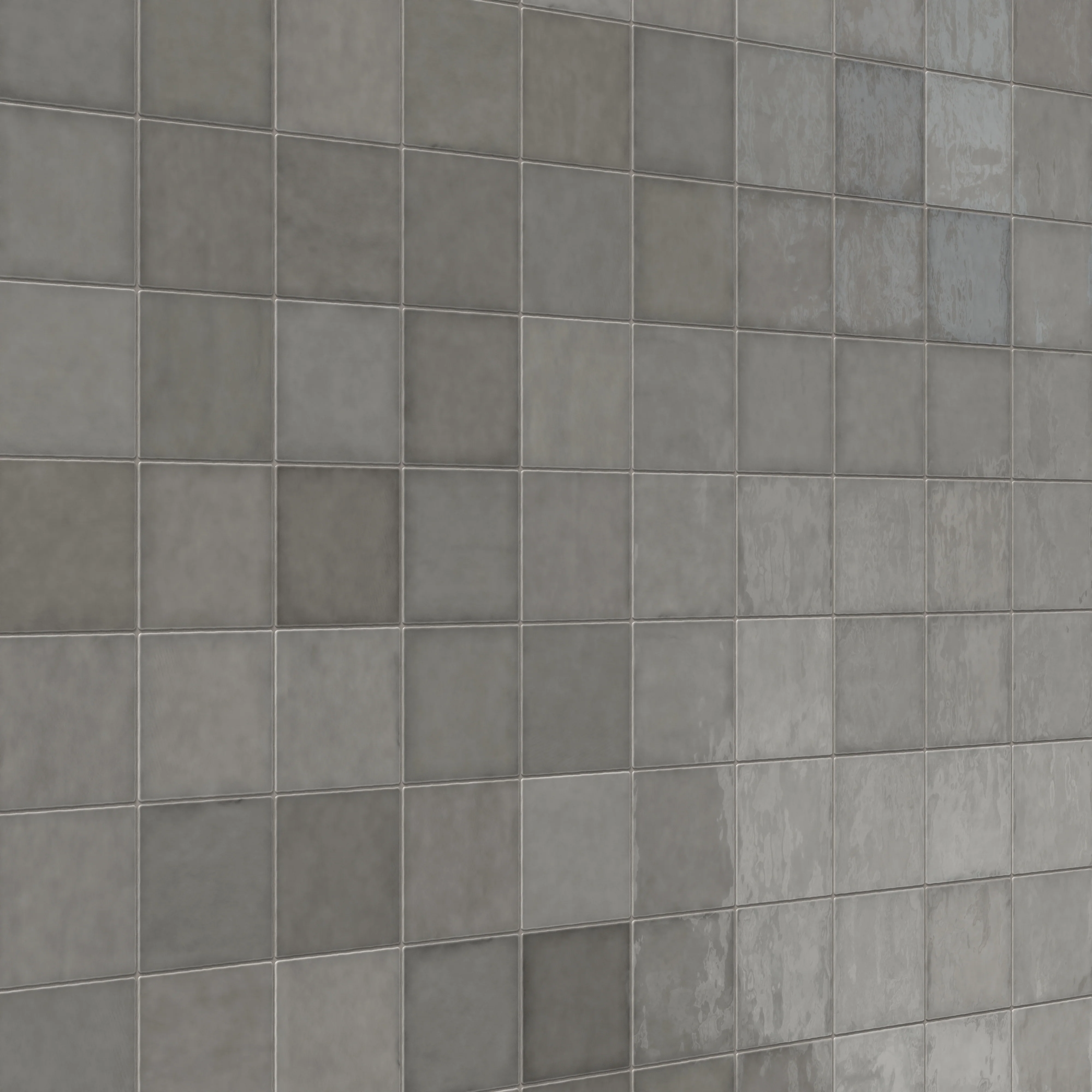 Mikayla 5 x 5 Glossy Ceramic Tile in Gris - Image 5