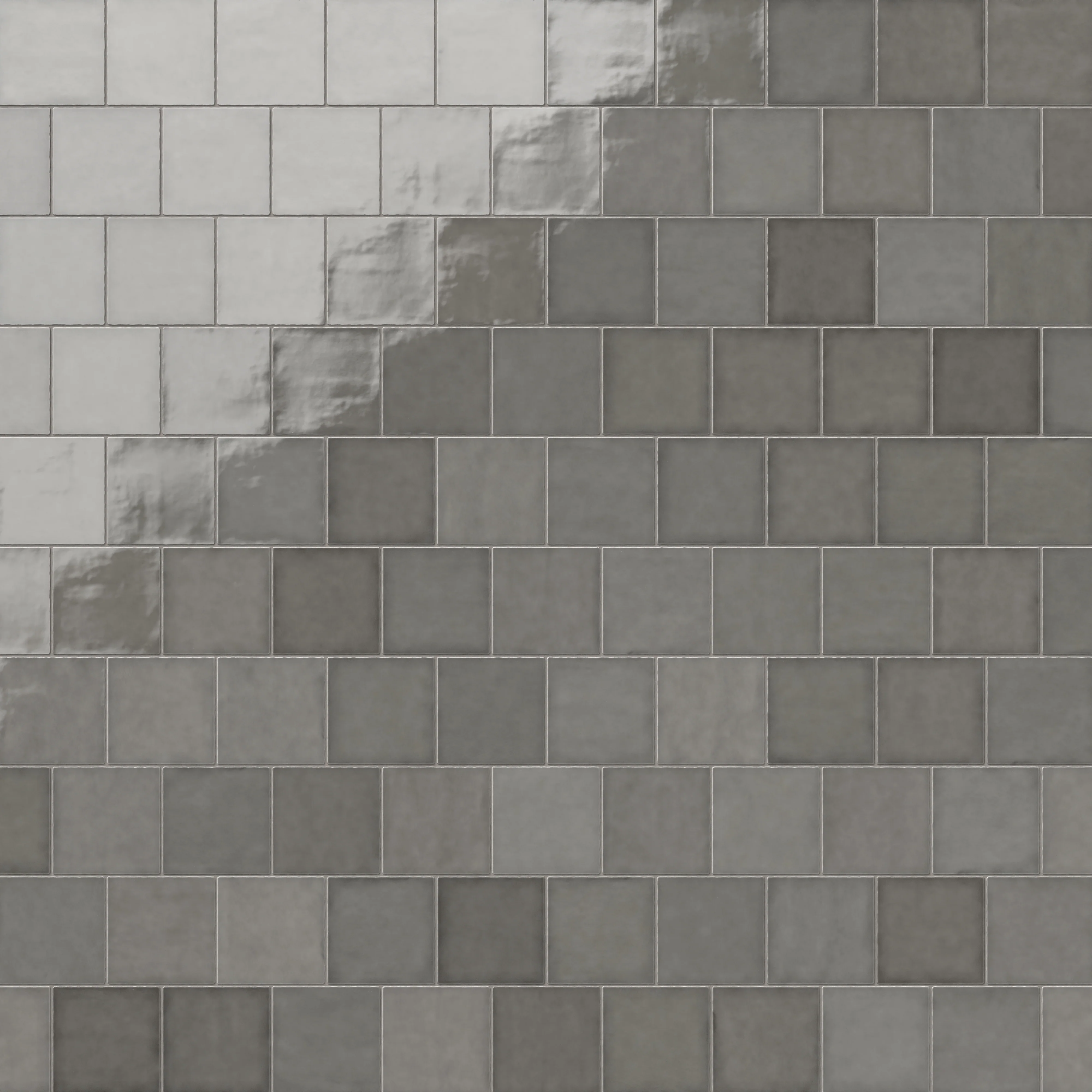 Mikayla 5 x 5 Glossy Ceramic Tile in Gris - Image 8