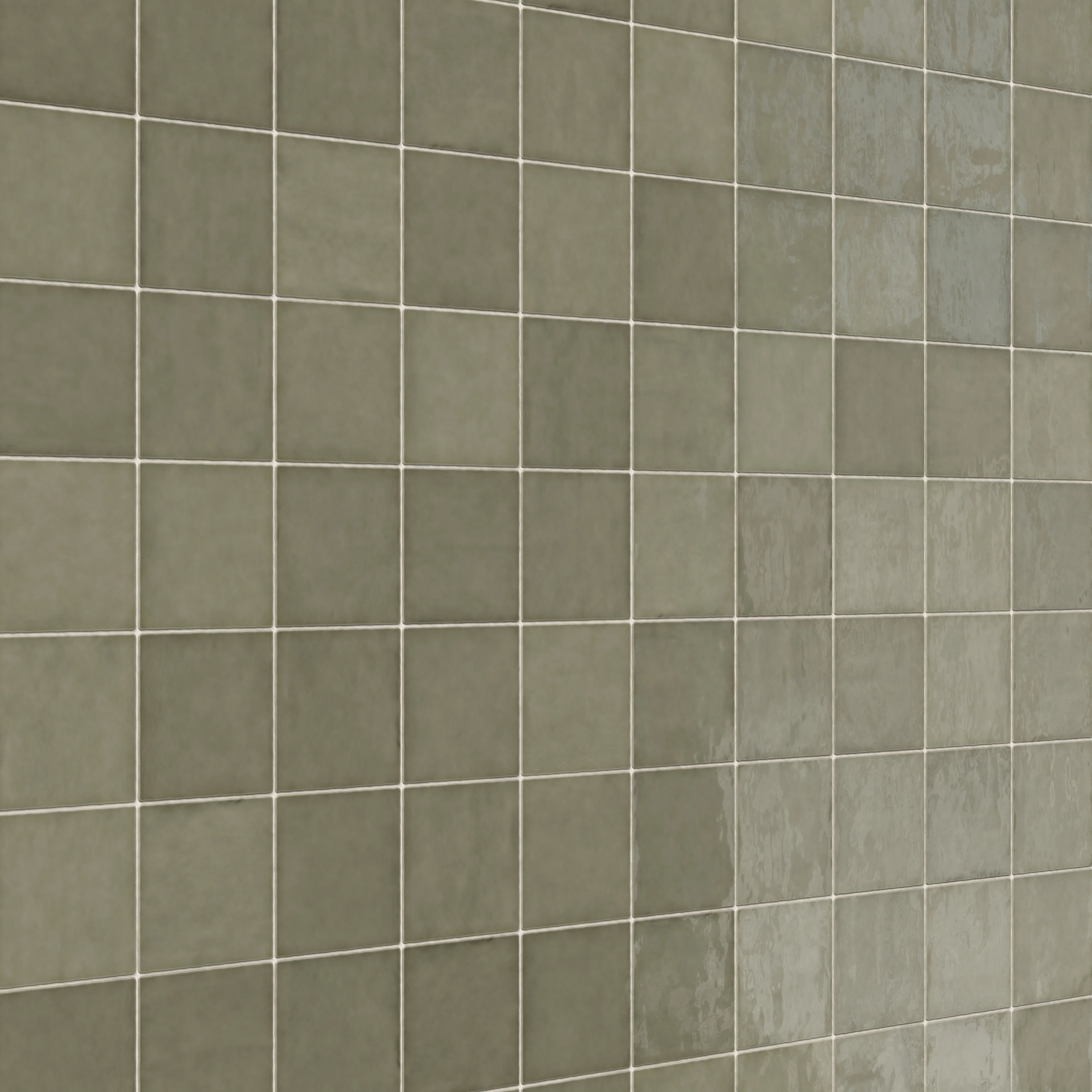 Mikayla 5 x 5 Glossy Ceramic Tile in Olive - Image 5