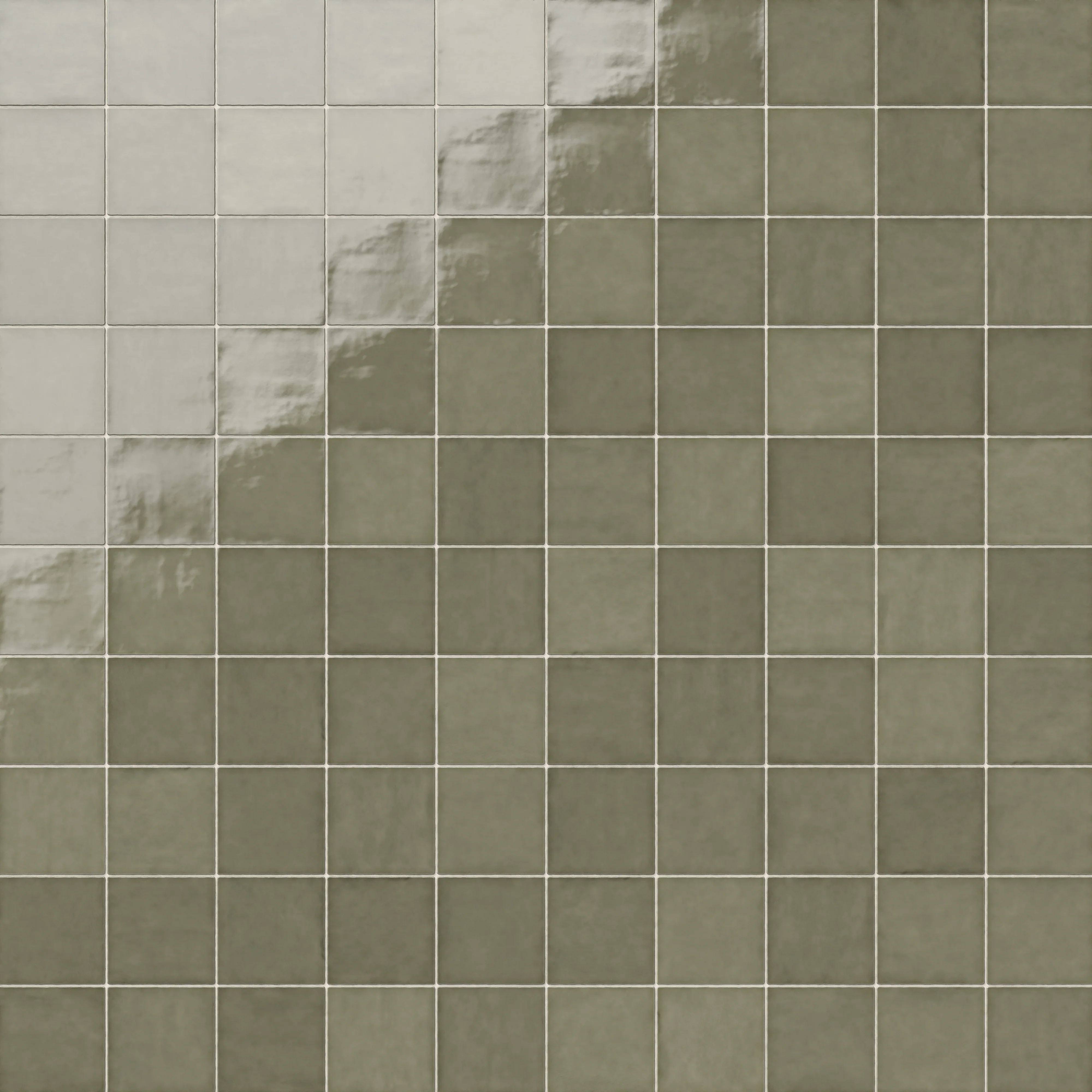 Mikayla 5 x 5 Glossy Ceramic Tile in Olive - Image 6
