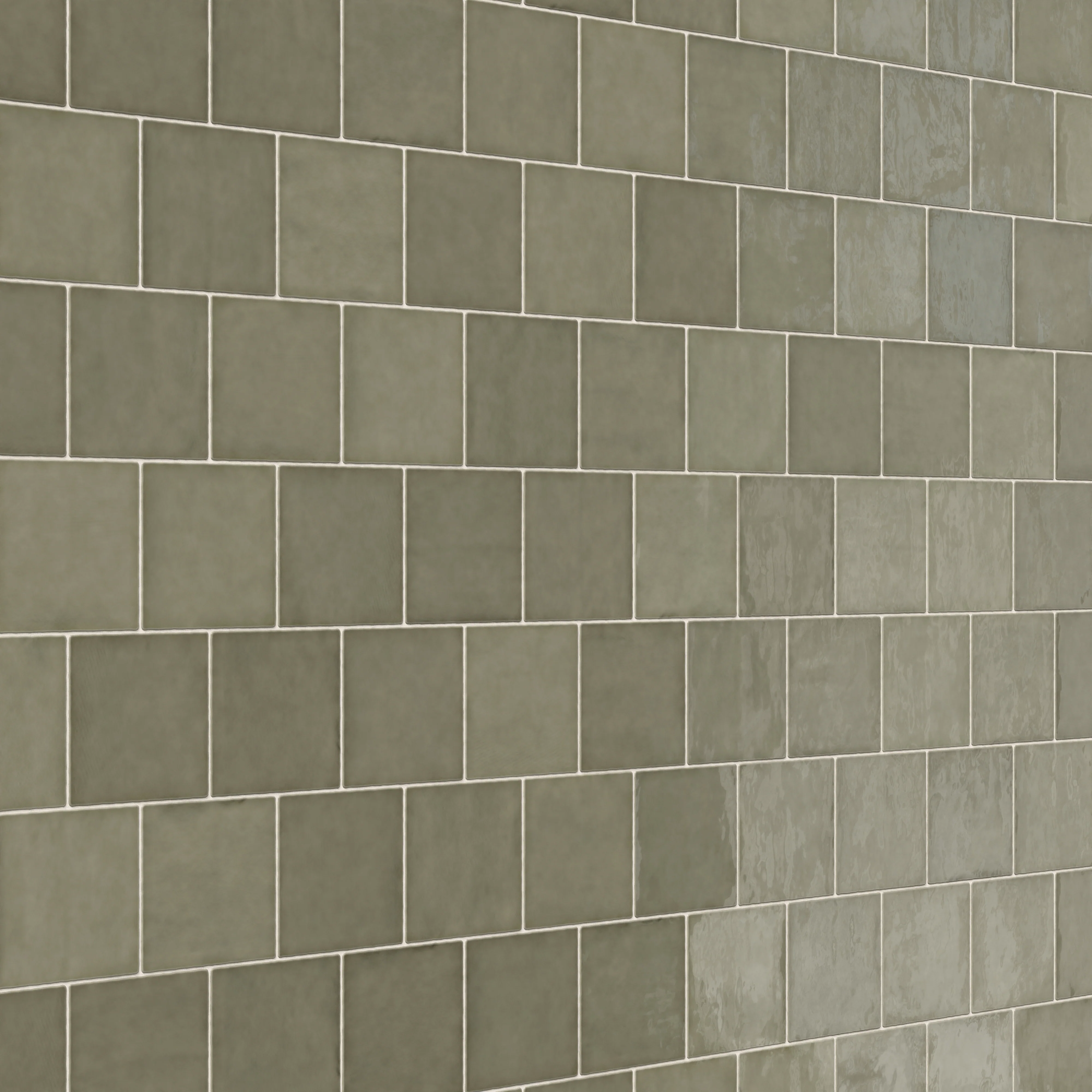 Mikayla 5 x 5 Glossy Ceramic Tile in Olive - Image 7
