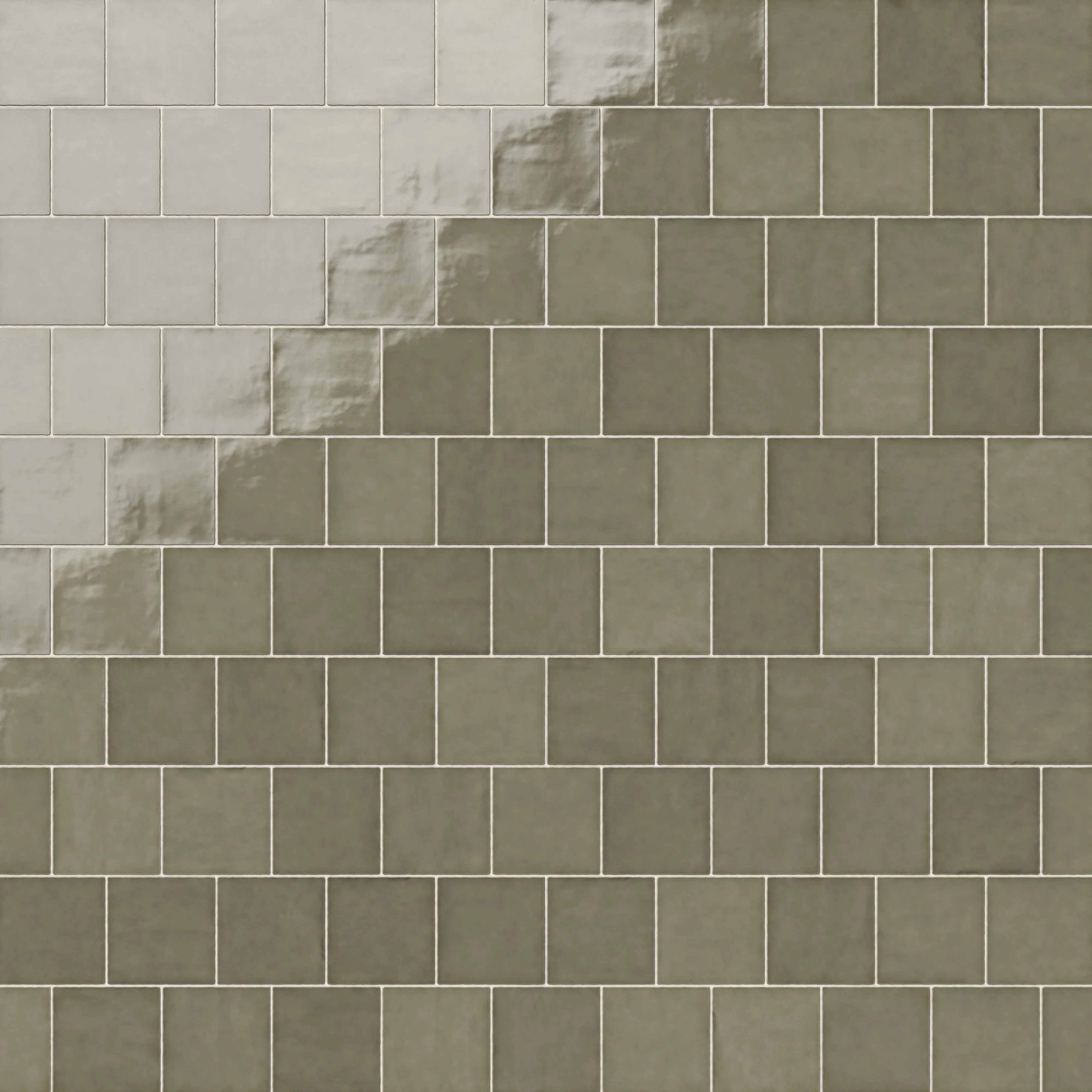Mikayla 5 x 5 Glossy Ceramic Tile in Olive - Image 8