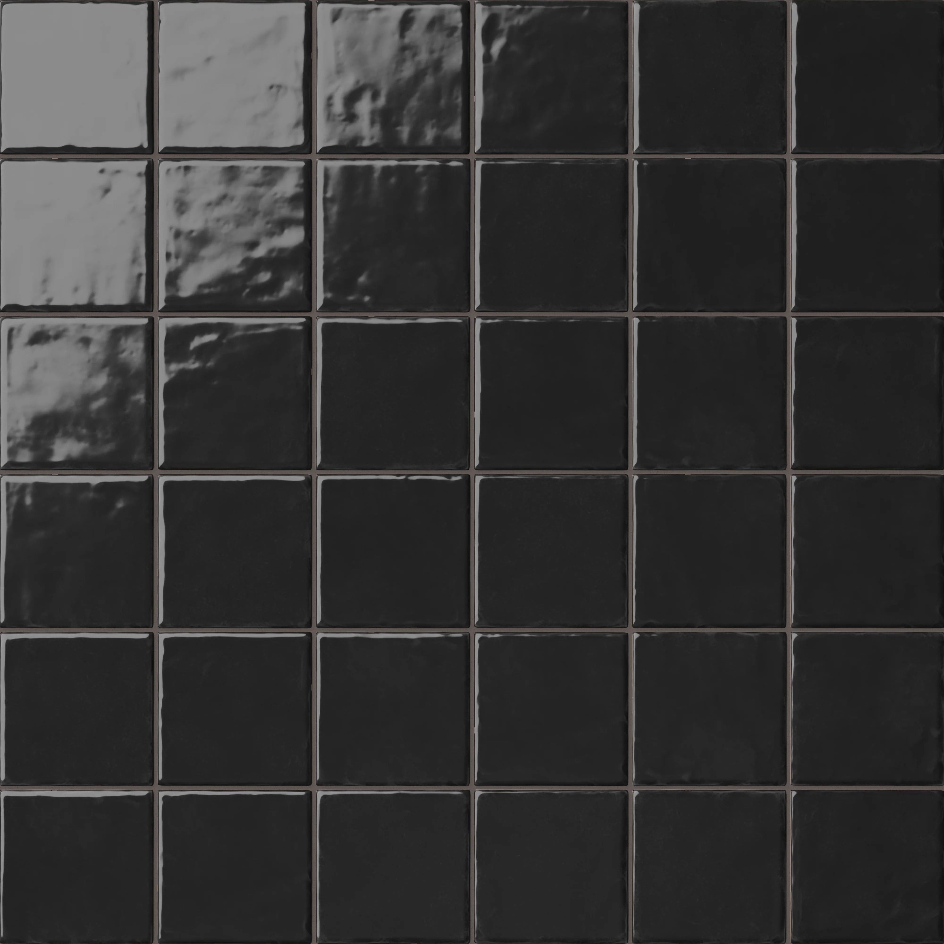 Mila 4 x 4 Glossy Ceramic Tile in Ink