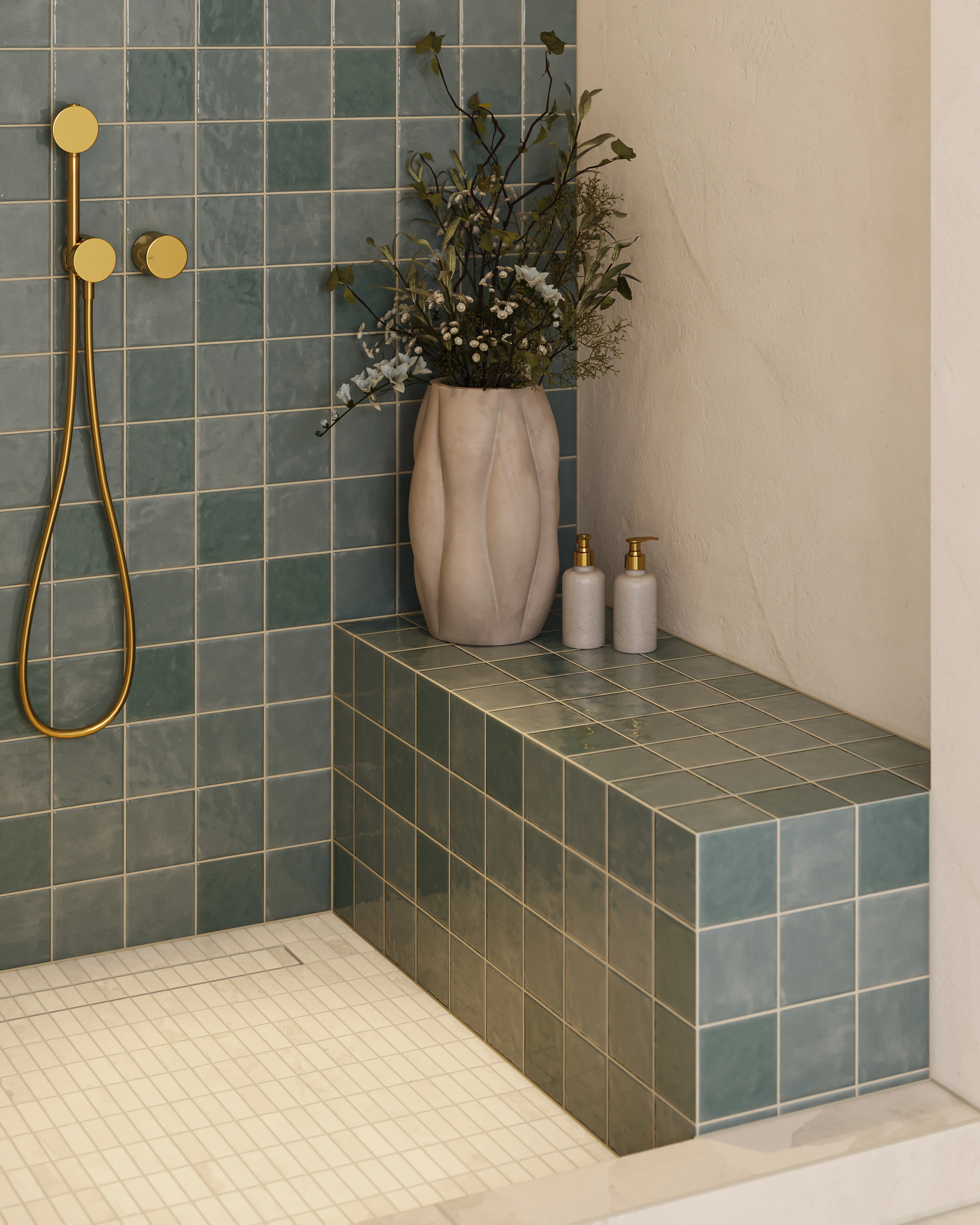 Mila 4 x 4 Glossy Ceramic Tile in Slate - Image 2