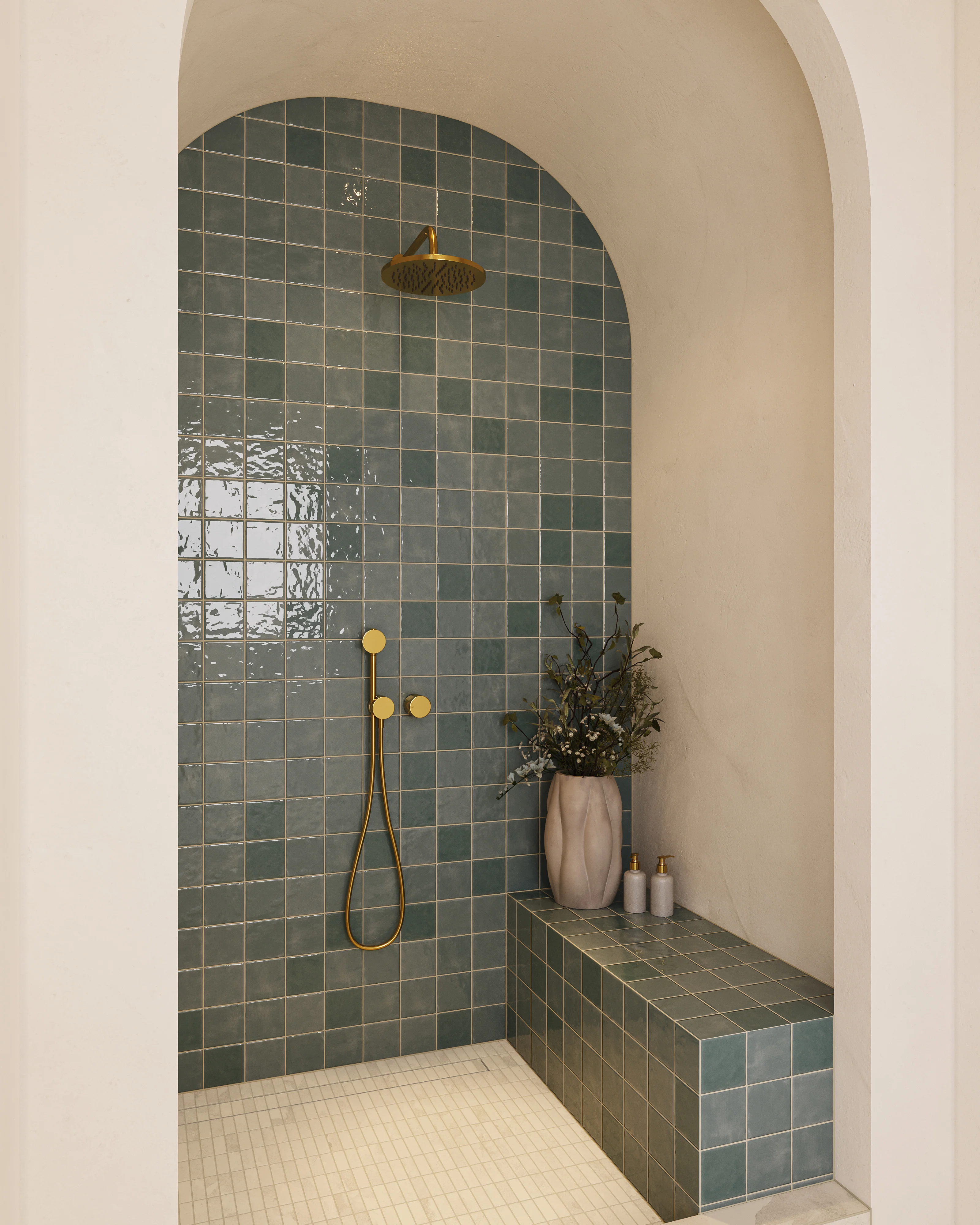 Mila 4 x 4 Glossy Ceramic Tile in Slate - Image 7