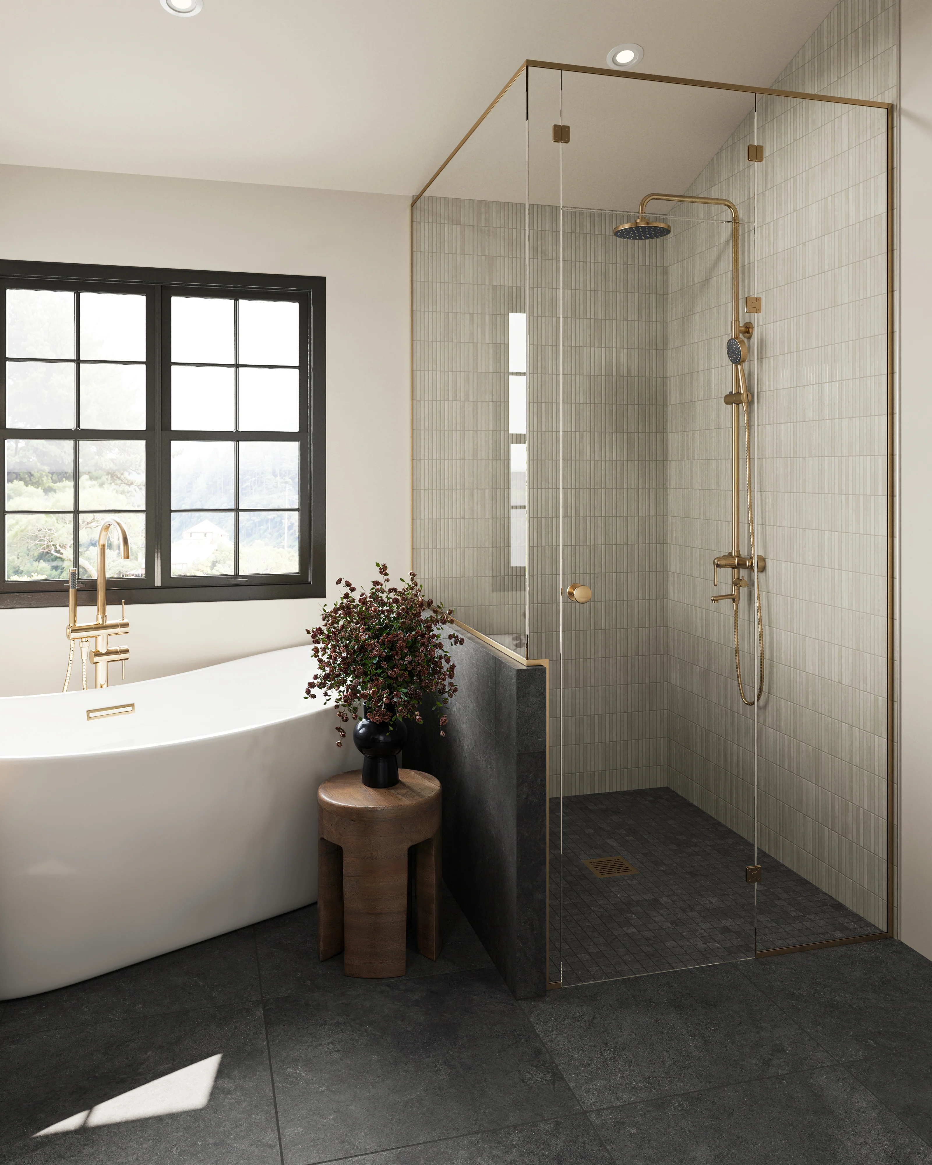 Miley 4.5 x 9.1 Glossy Porcelain Tile in Ivory - Image 13