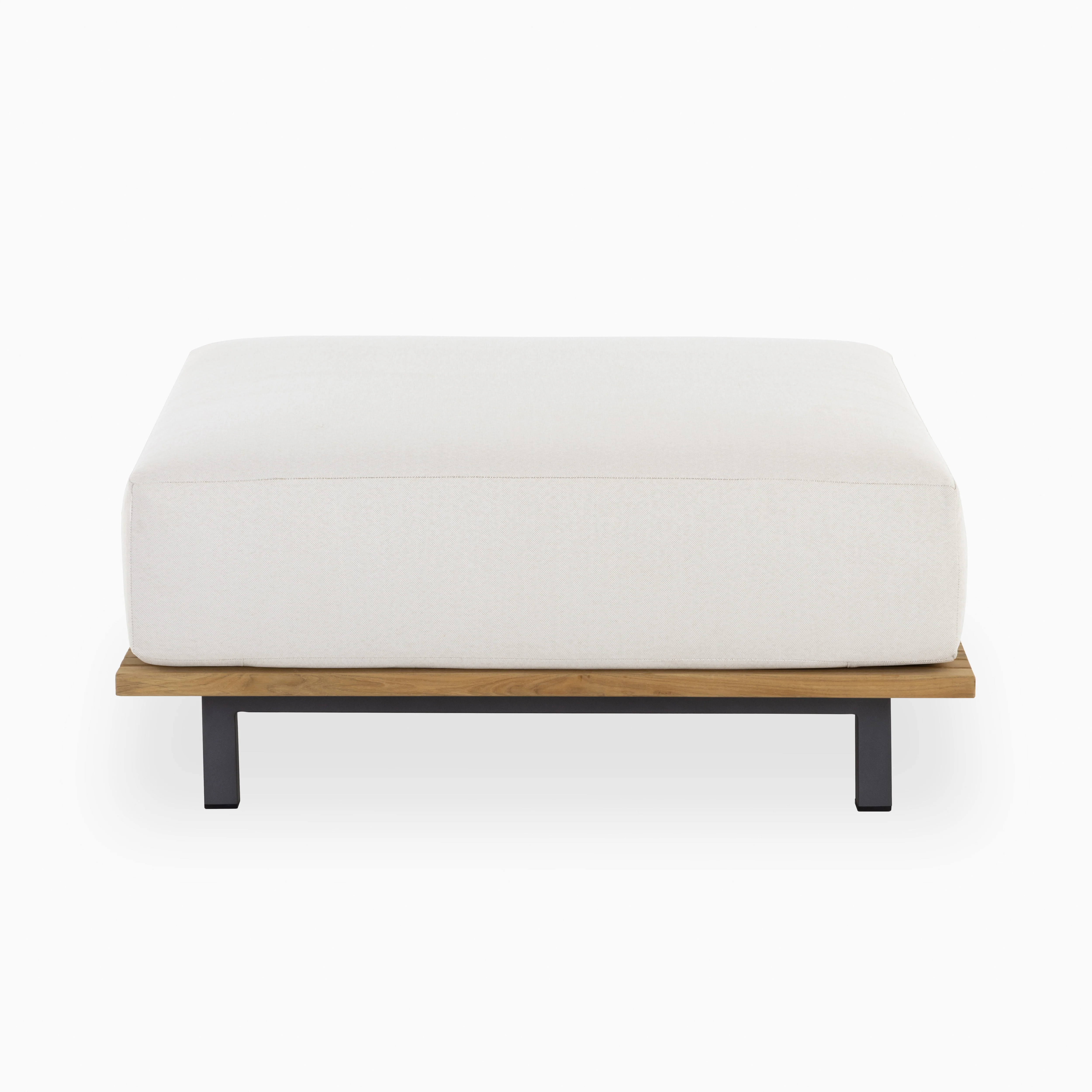 Miro Outdoor Ottoman in Cream