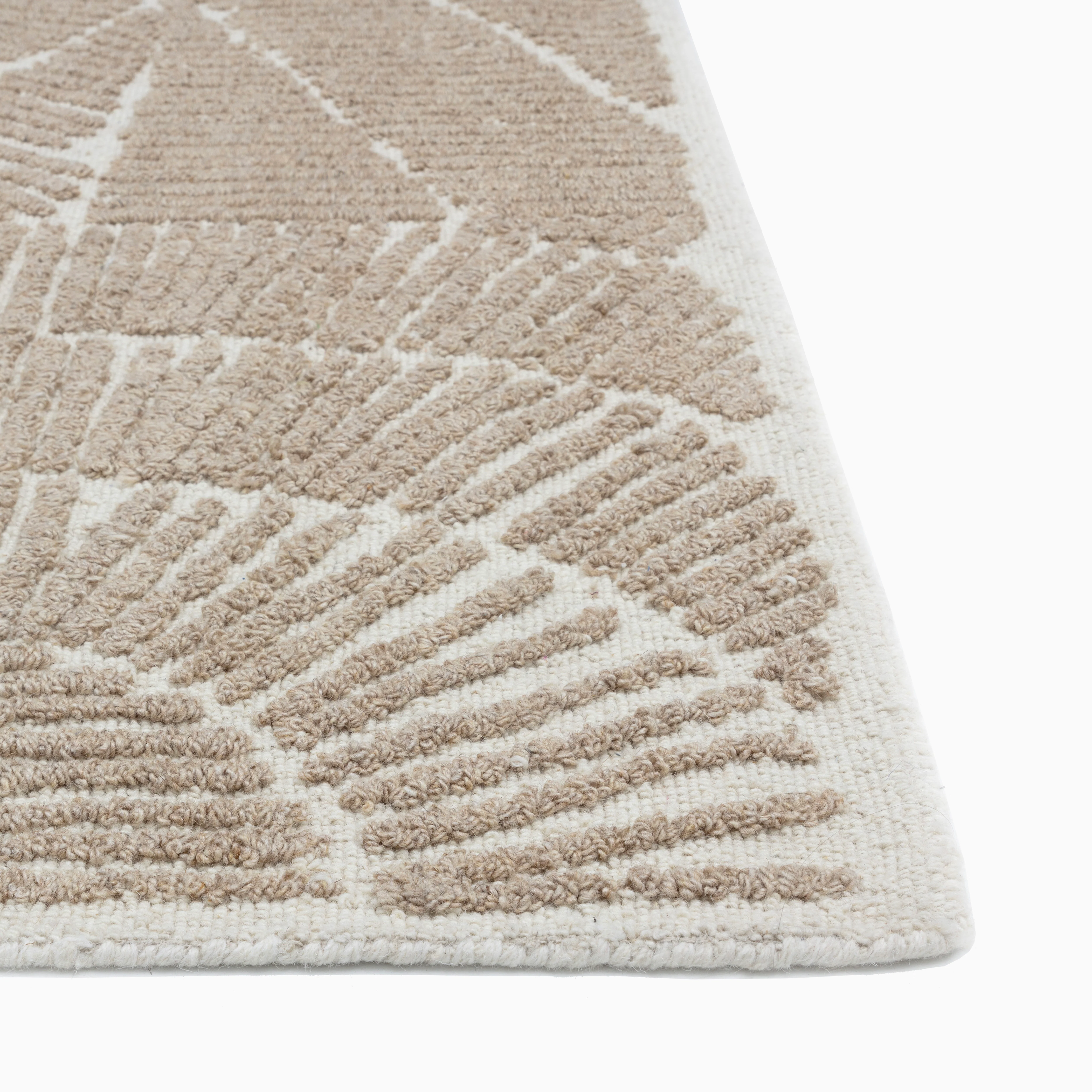 Nadalia Wool Blend Rug in Ivory/Beige, 9' x 12' - Image 2