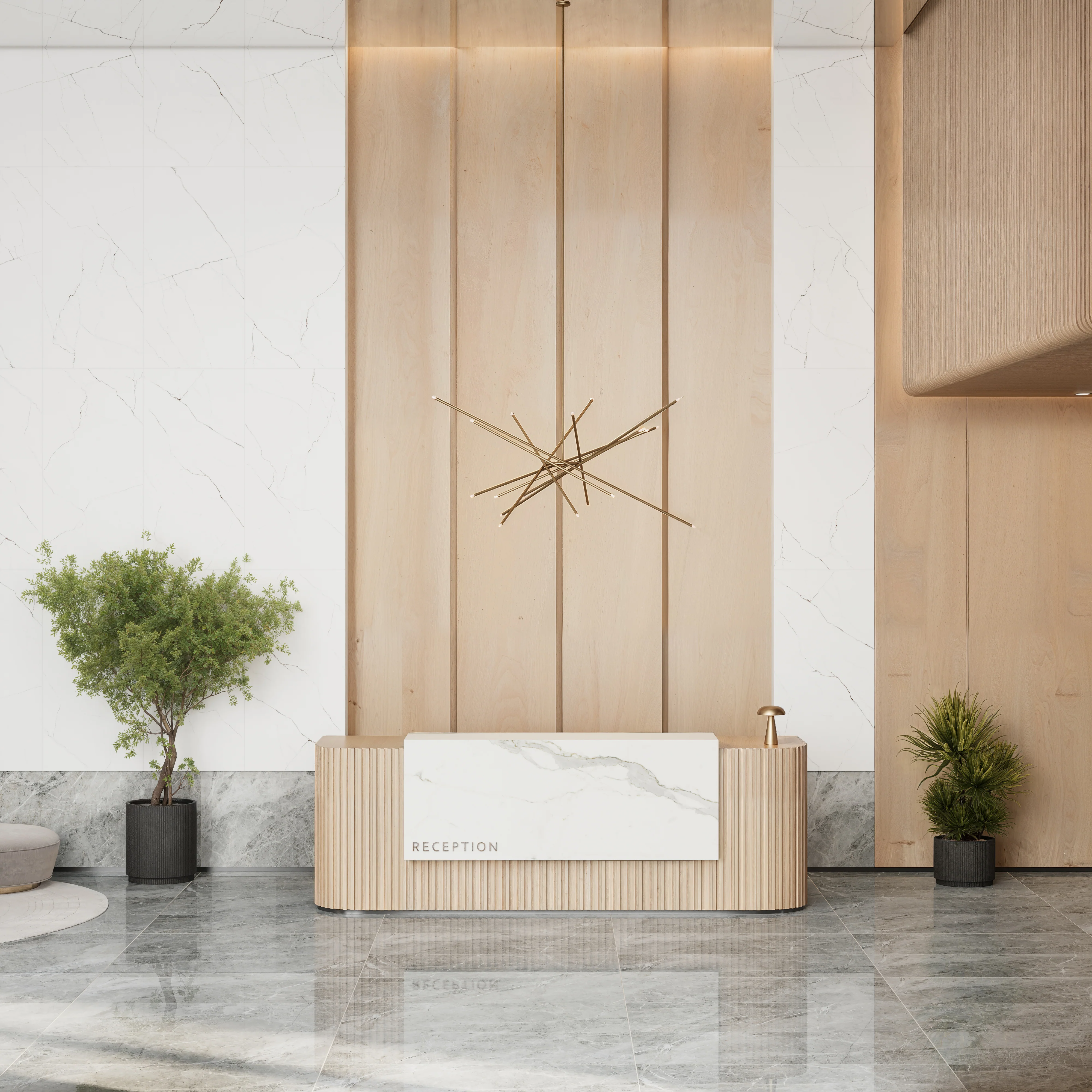 Natalia 24 x 48 Matte Porcelain Tile in Calacatta Lincoln - Image 12