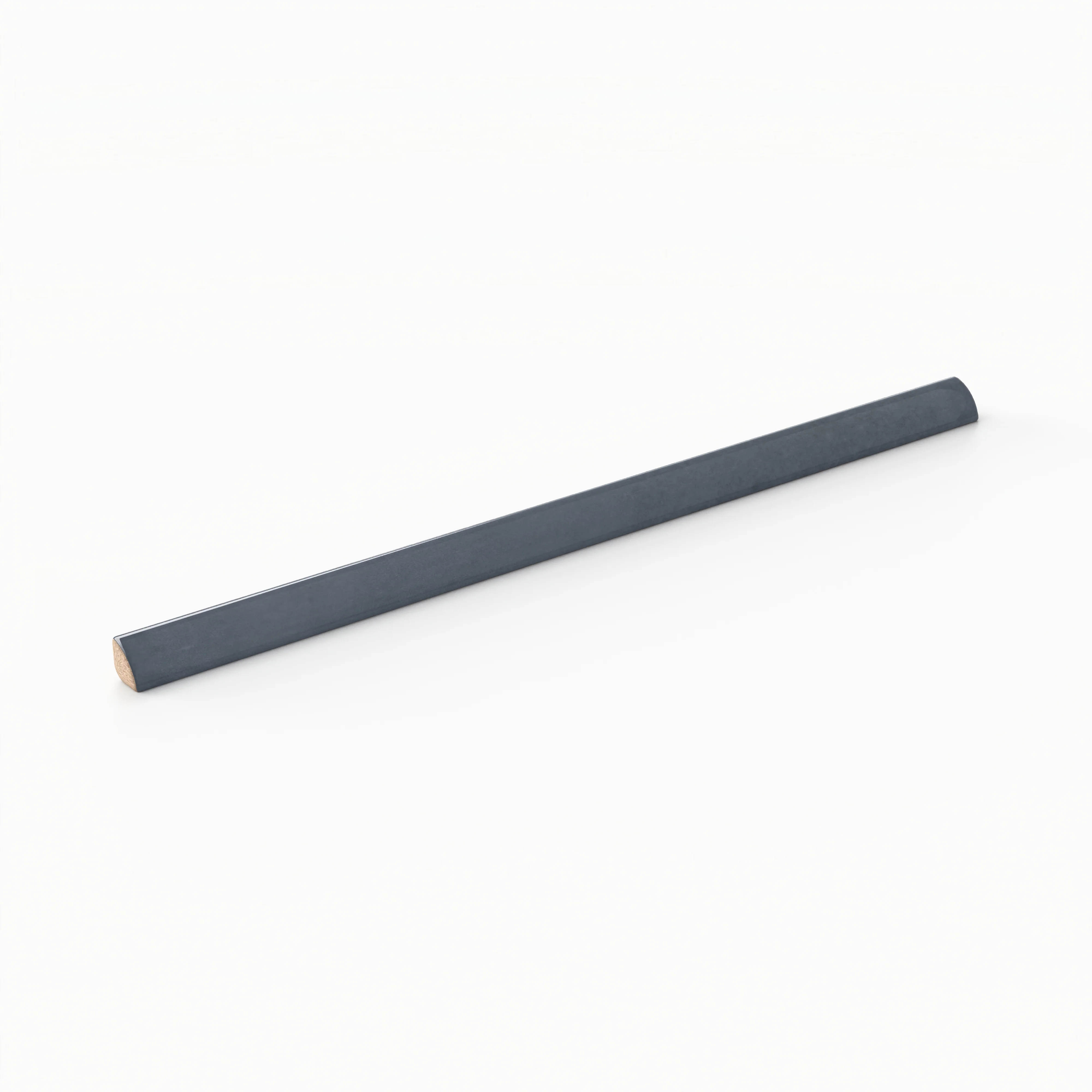 Natasha 0.5 x 8 Jolly Glossy Ceramic Tile Trim in Denim - Image 2