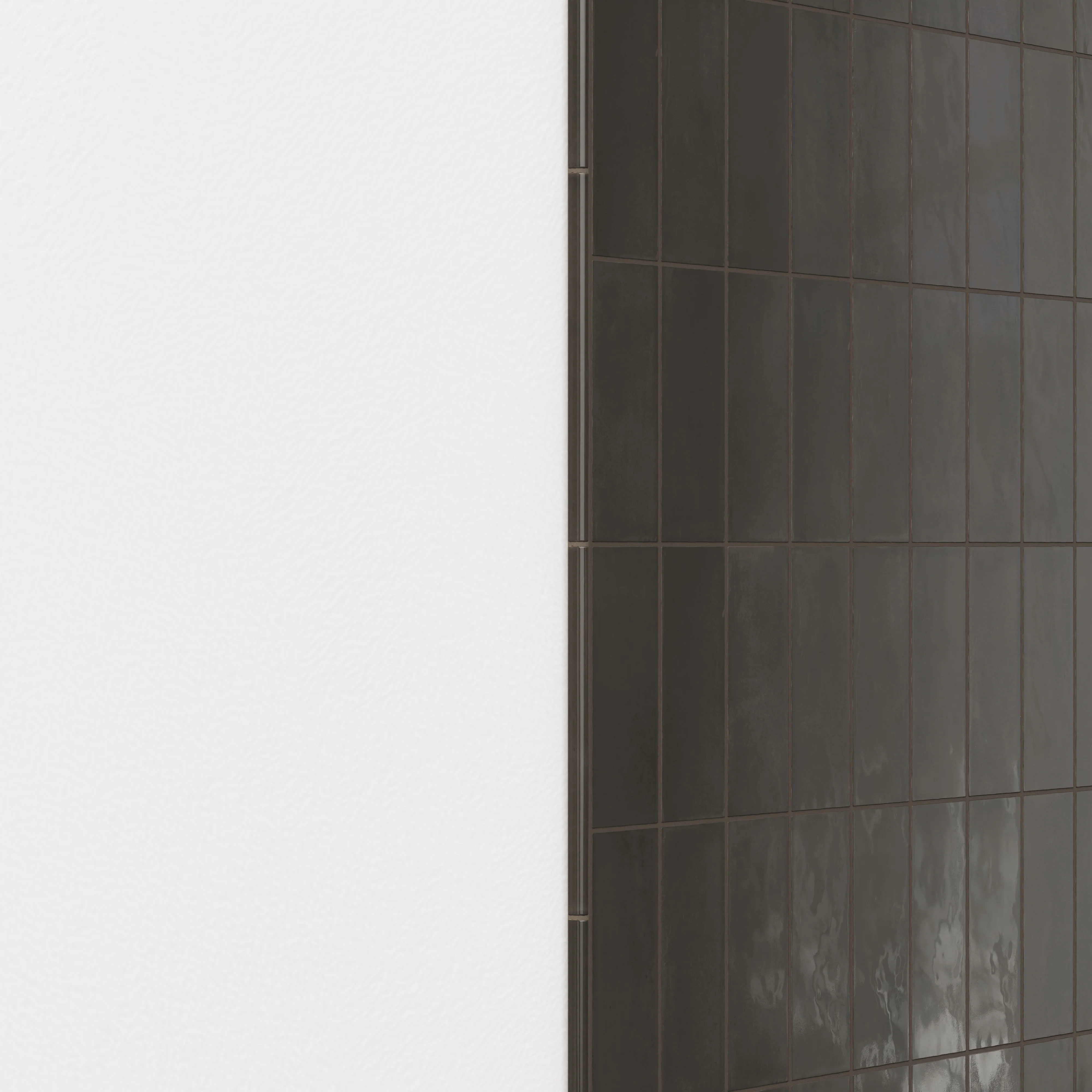 Natasha 0.5 x 8 Jolly Matte Ceramic Tile Trim in Coal - Image 3