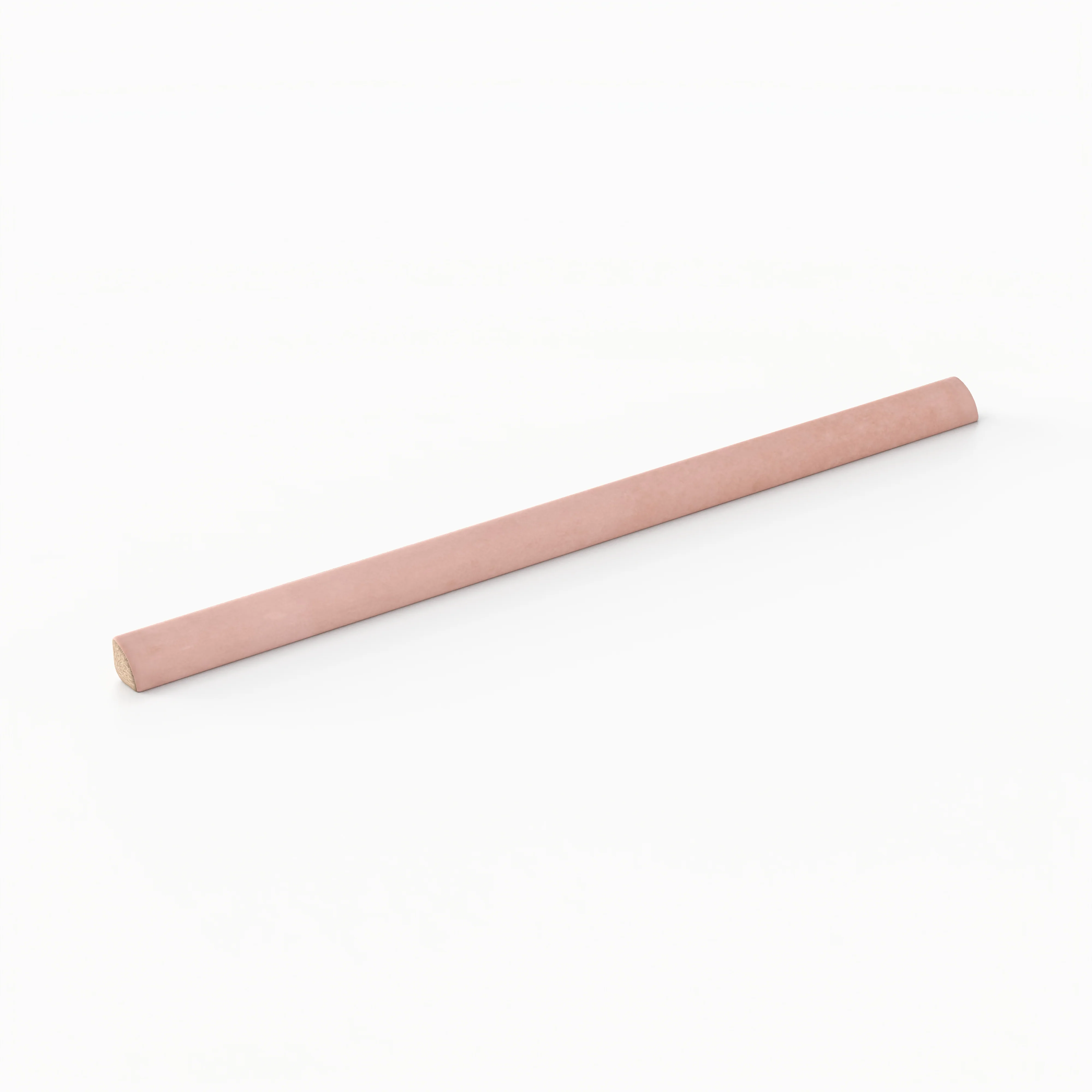 Natasha 0.5 x 8 Jolly Matte Ceramic Tile Trim in Blush - Image 2