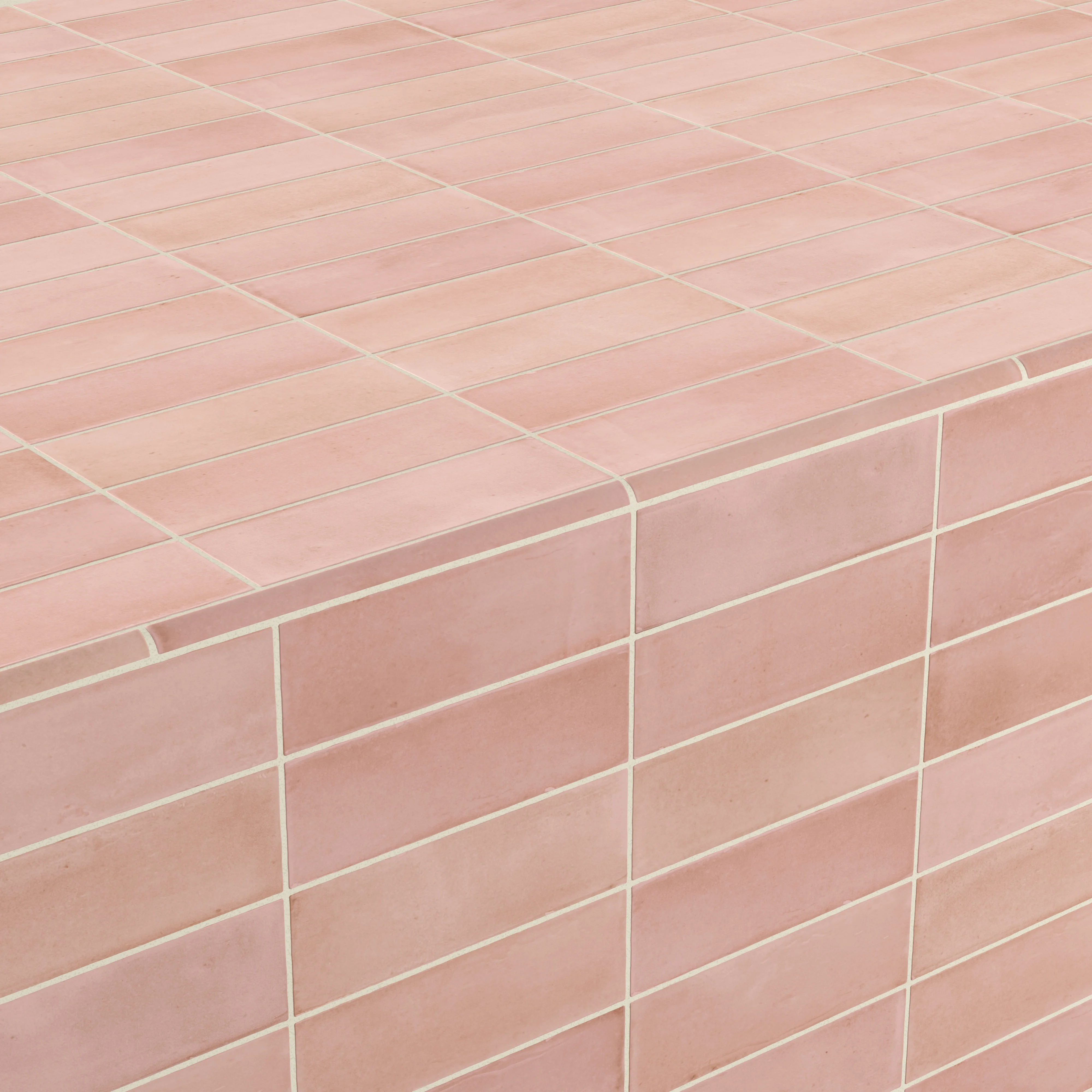 Natasha 0.5 x 8 Jolly Matte Ceramic Tile Trim in Blush - Image 4