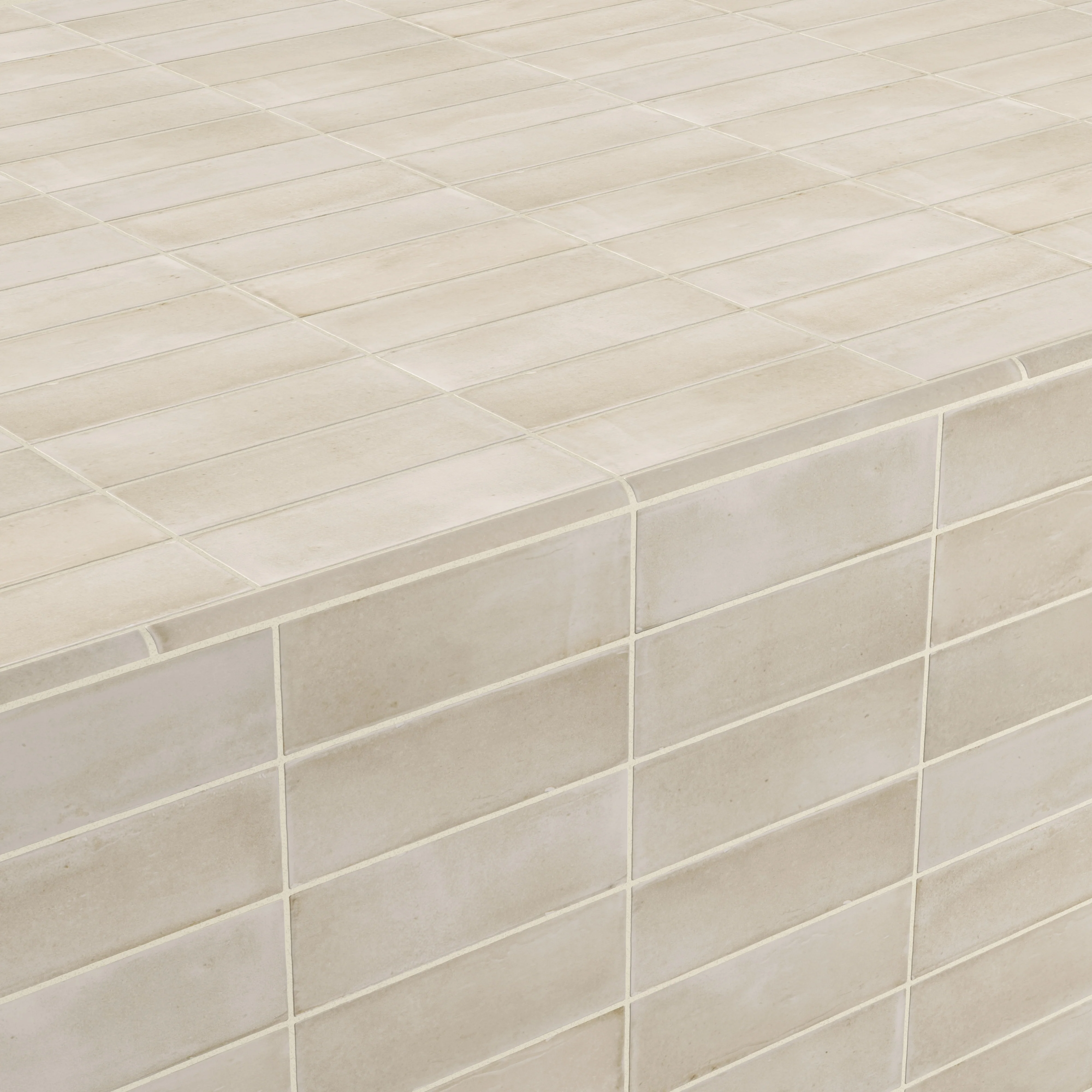 Natasha 0.5 x 8 Jolly Matte Ceramic Tile Trim in Canvas - Image 5