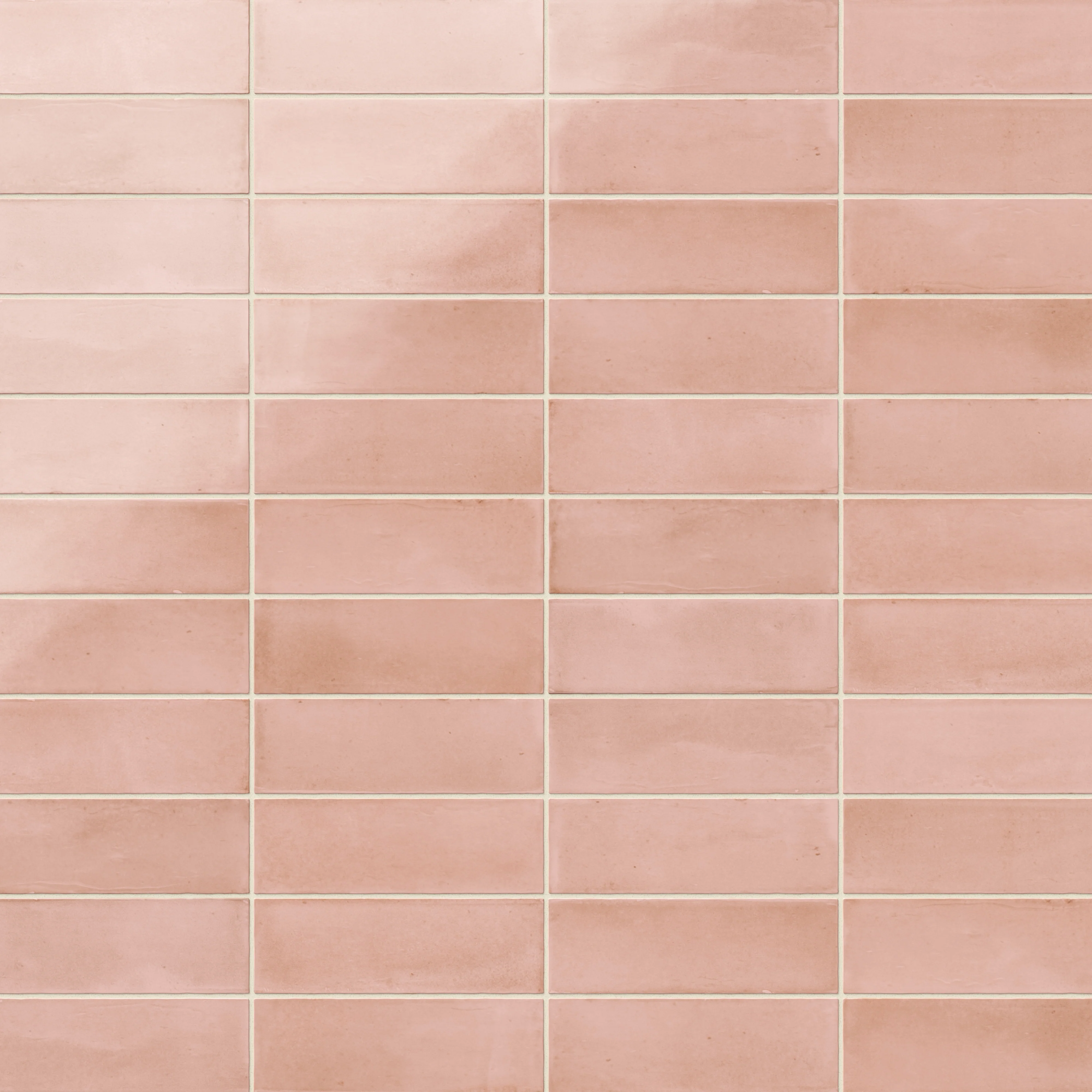 Natasha 2 x 6 Glossy Porcelain Tile in Blush