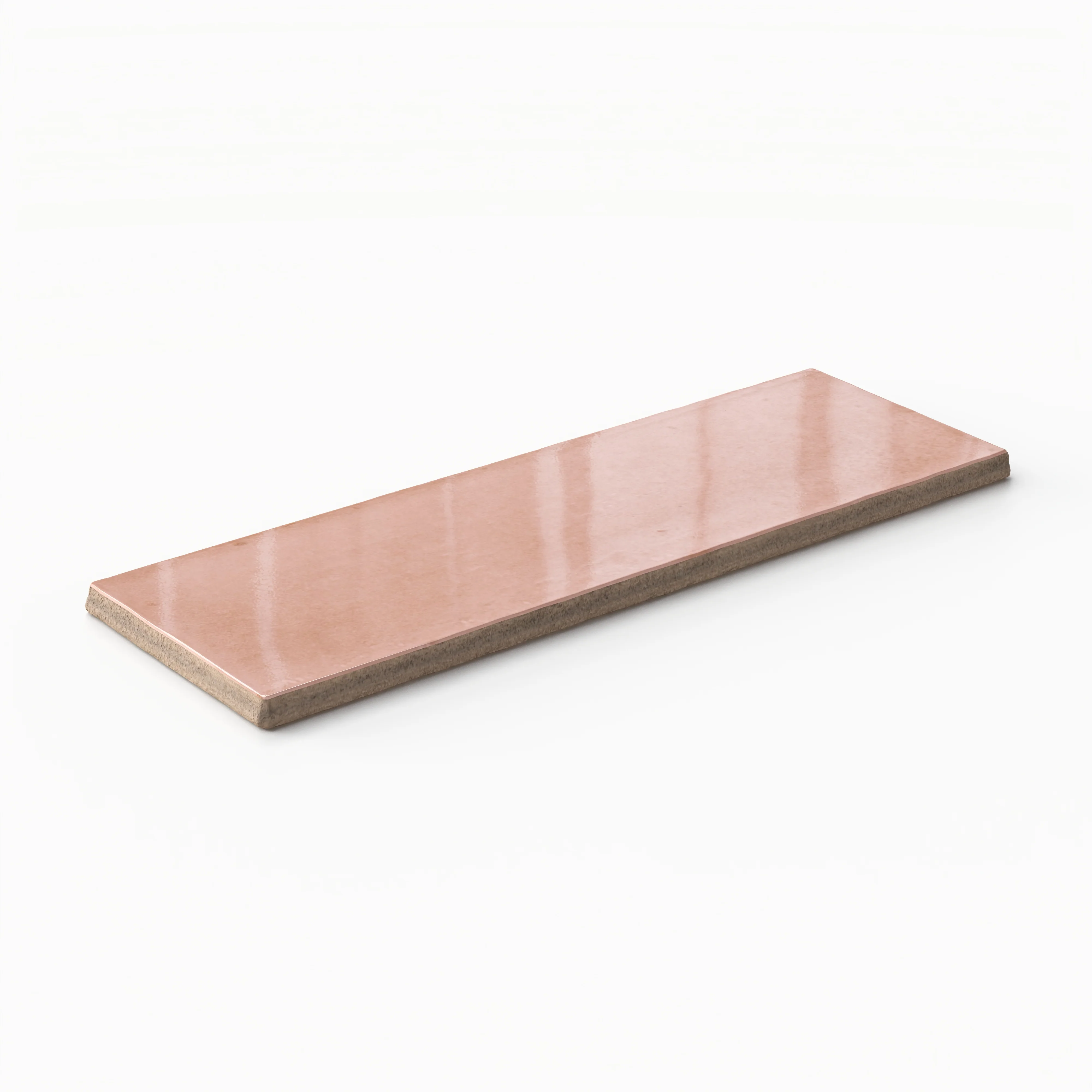 Natasha 2 x 6 Glossy Porcelain Tile in Blush - Image 4