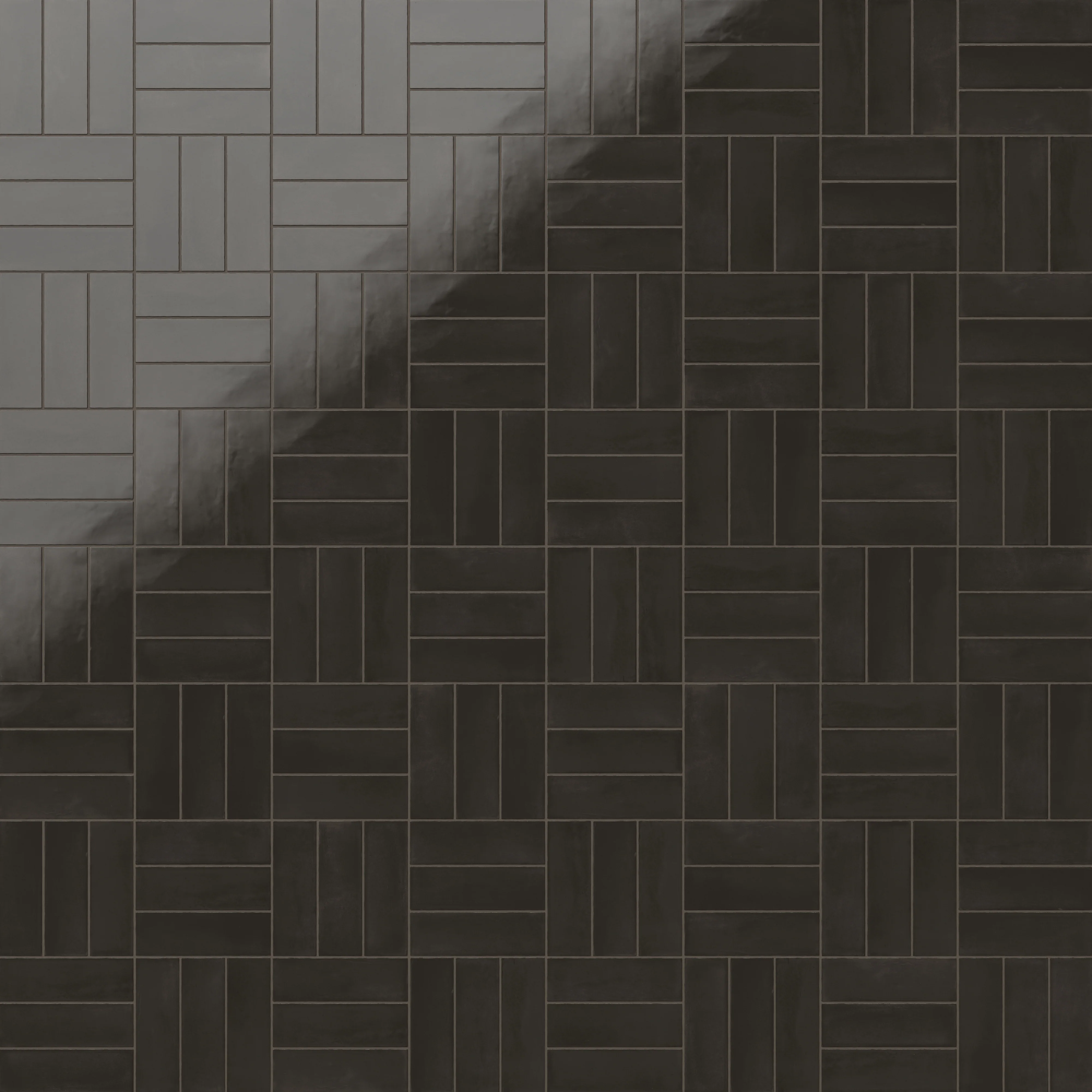 Natasha 2 x 6 Glossy Porcelain Tile in Coal - Image 10