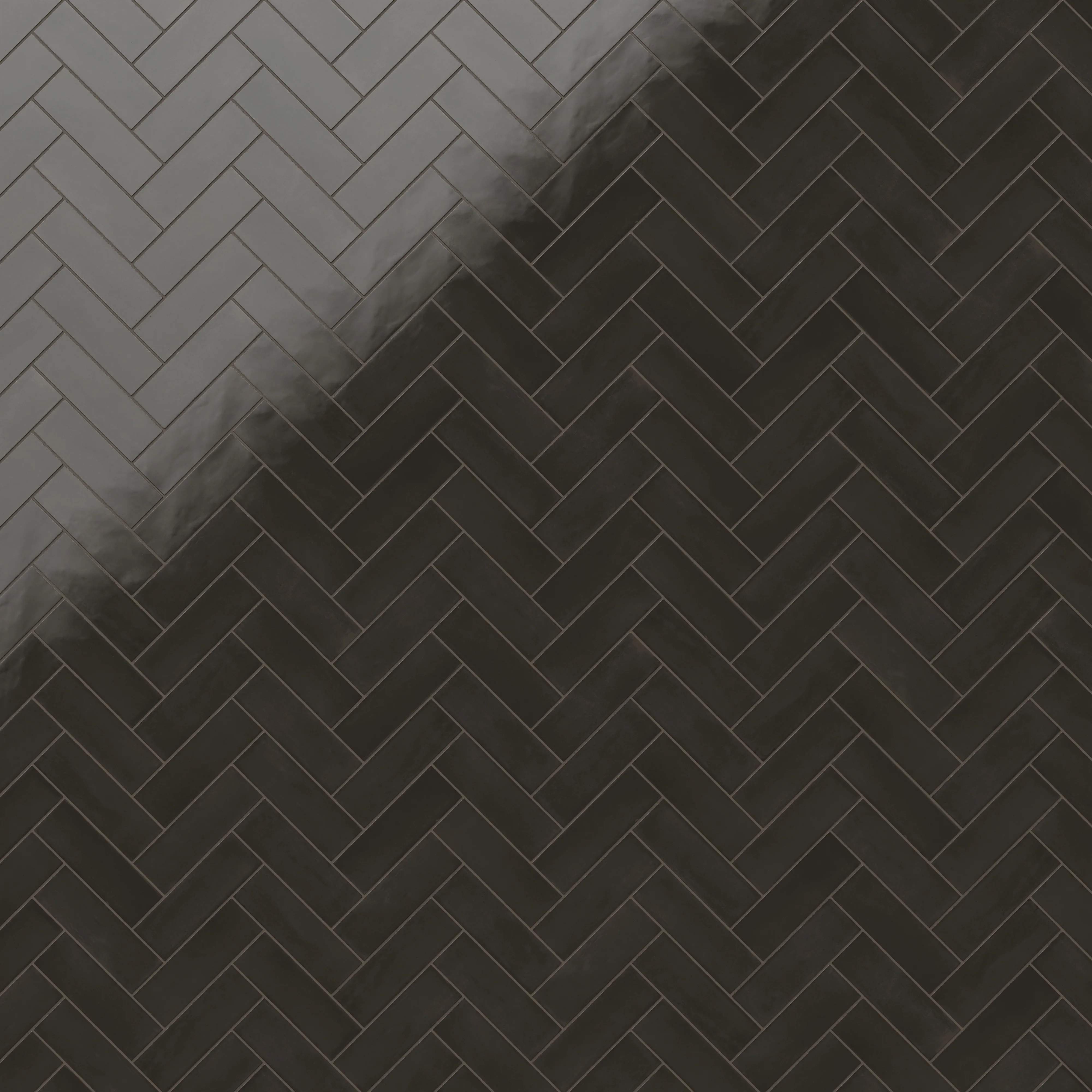 Natasha 2 x 6 Glossy Porcelain Tile in Coal - Image 11