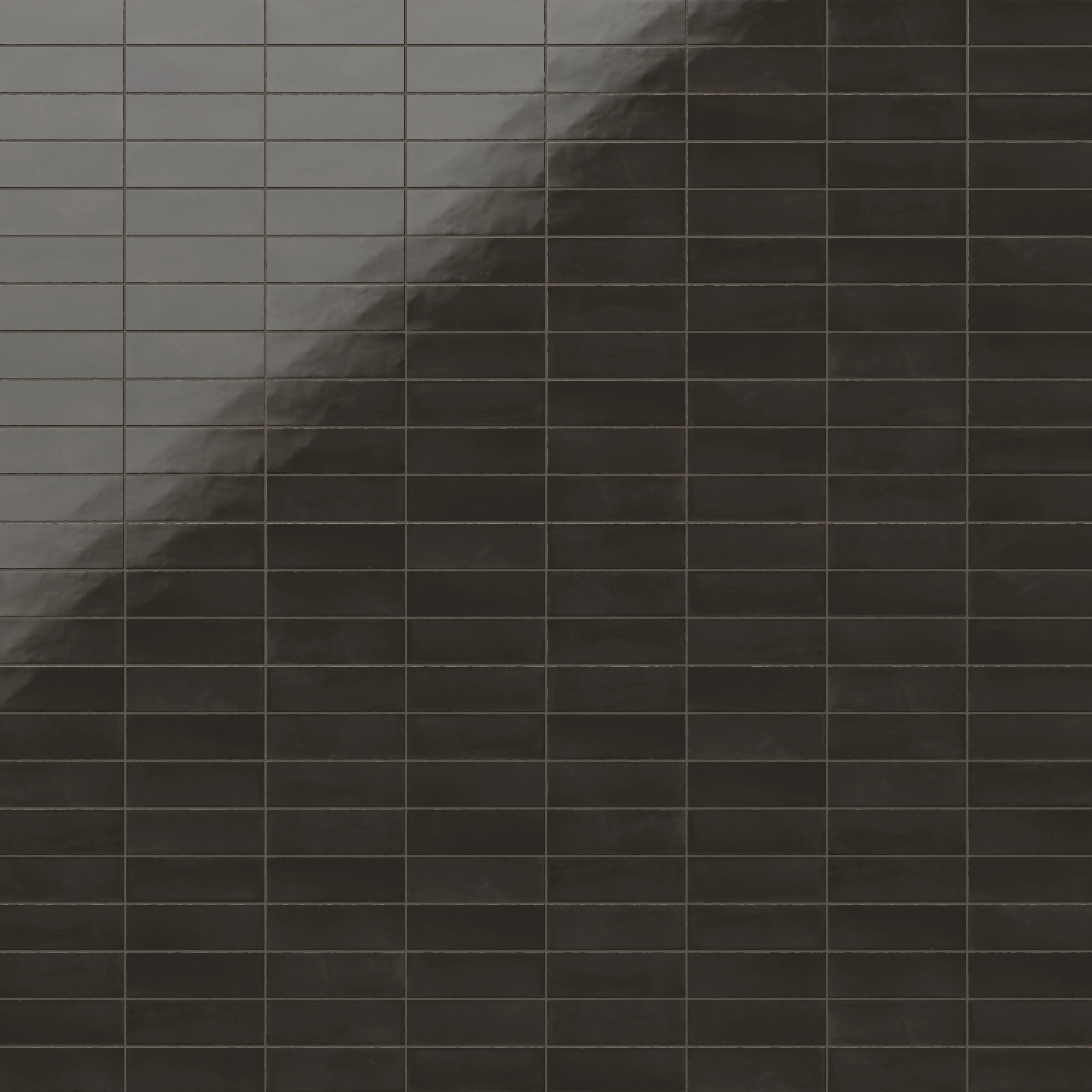 Natasha 2 x 6 Glossy Porcelain Tile in Coal - Image 5