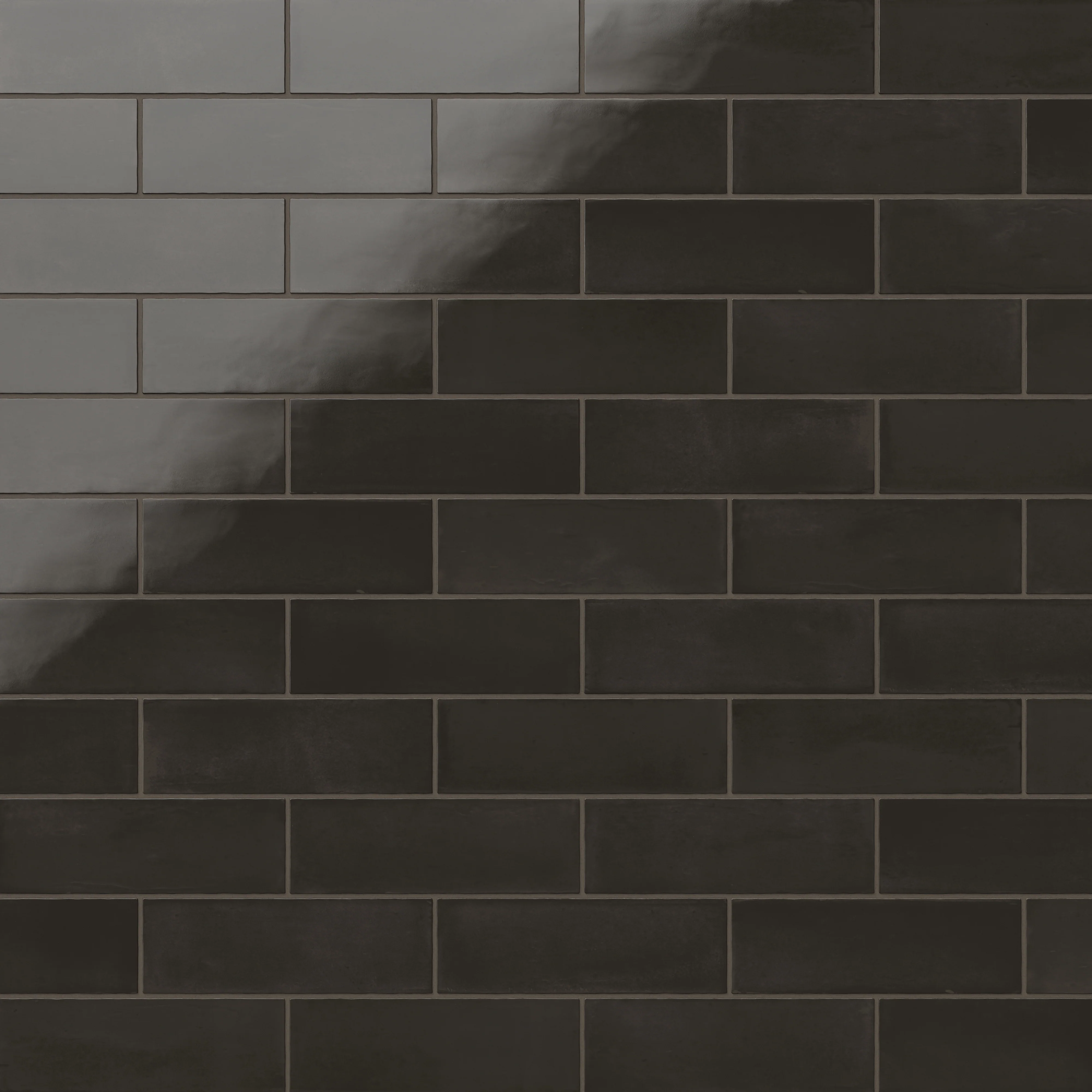 Natasha 2 x 6 Glossy Porcelain Tile in Coal - Image 6