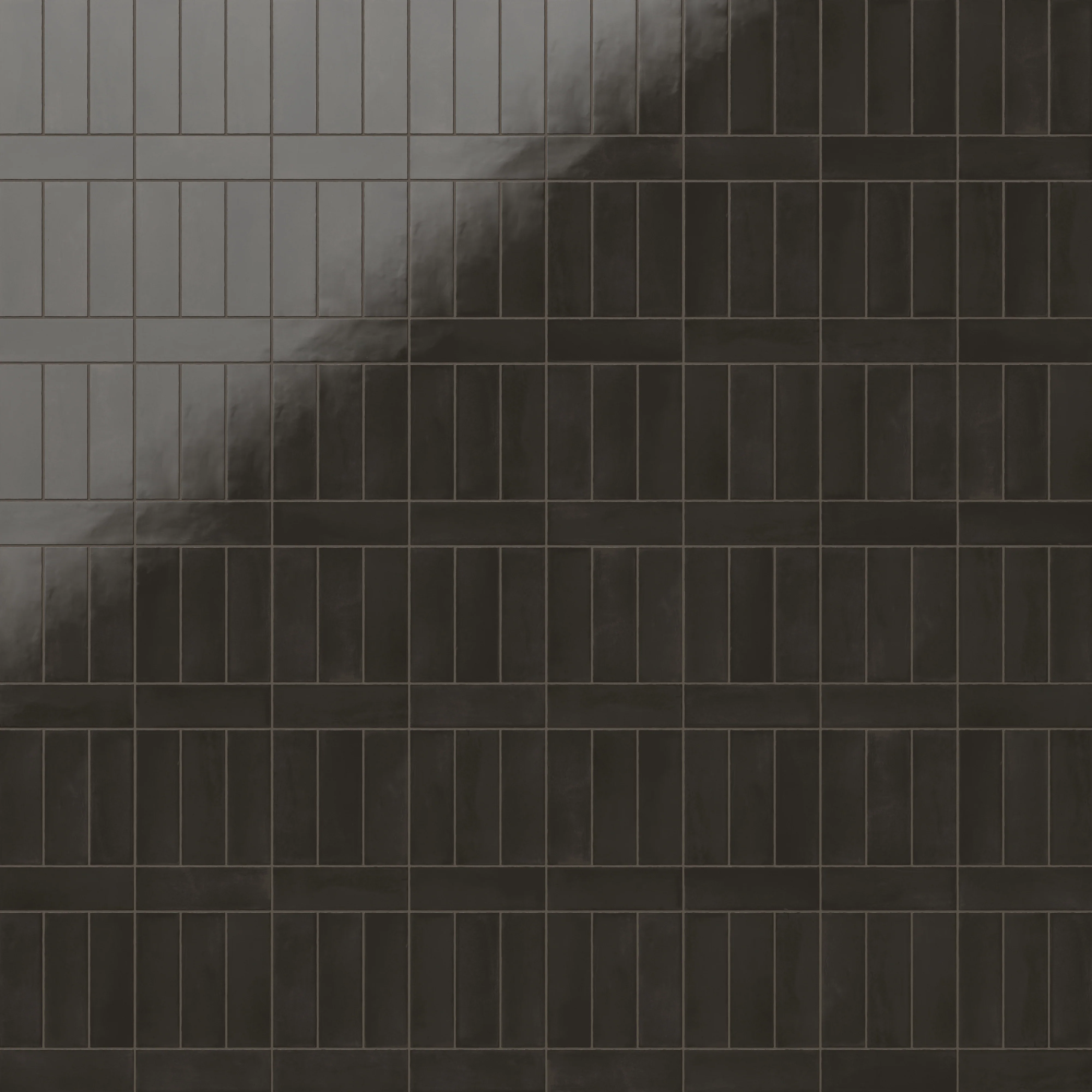 Natasha 2 x 6 Glossy Porcelain Tile in Coal - Image 8