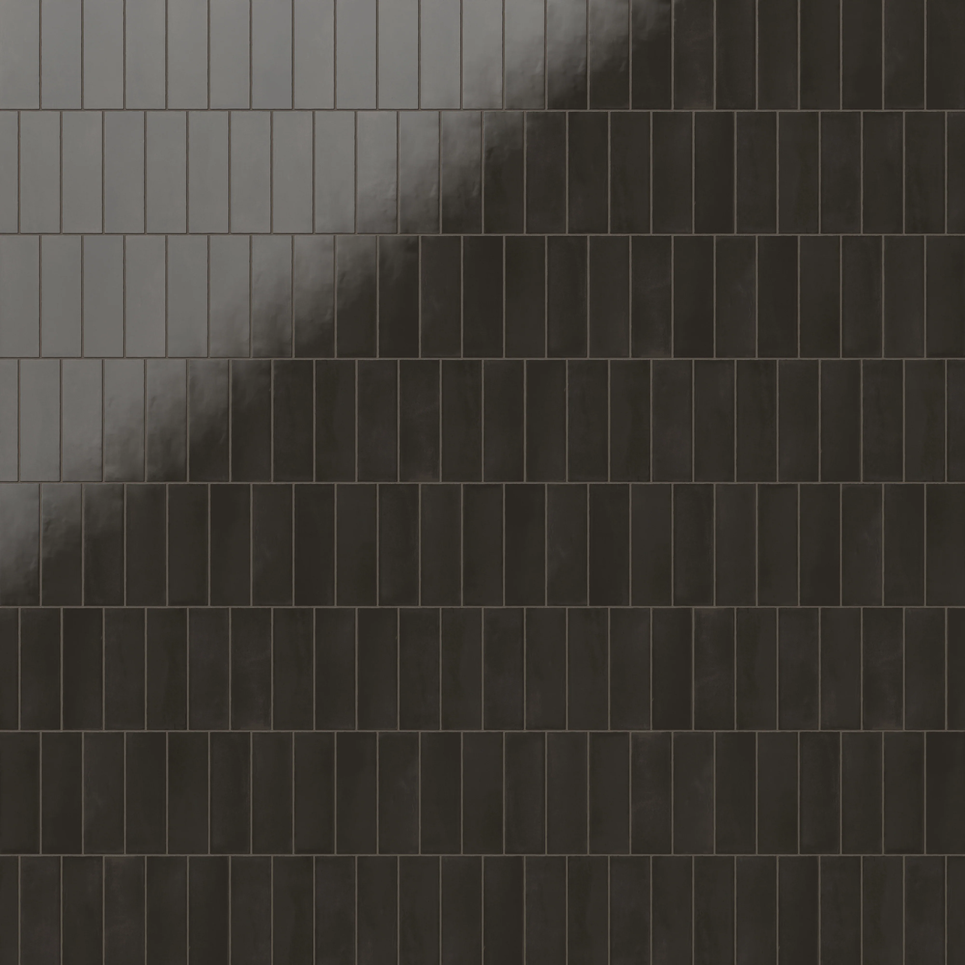 Natasha 2 x 6 Glossy Porcelain Tile in Coal - Image 9