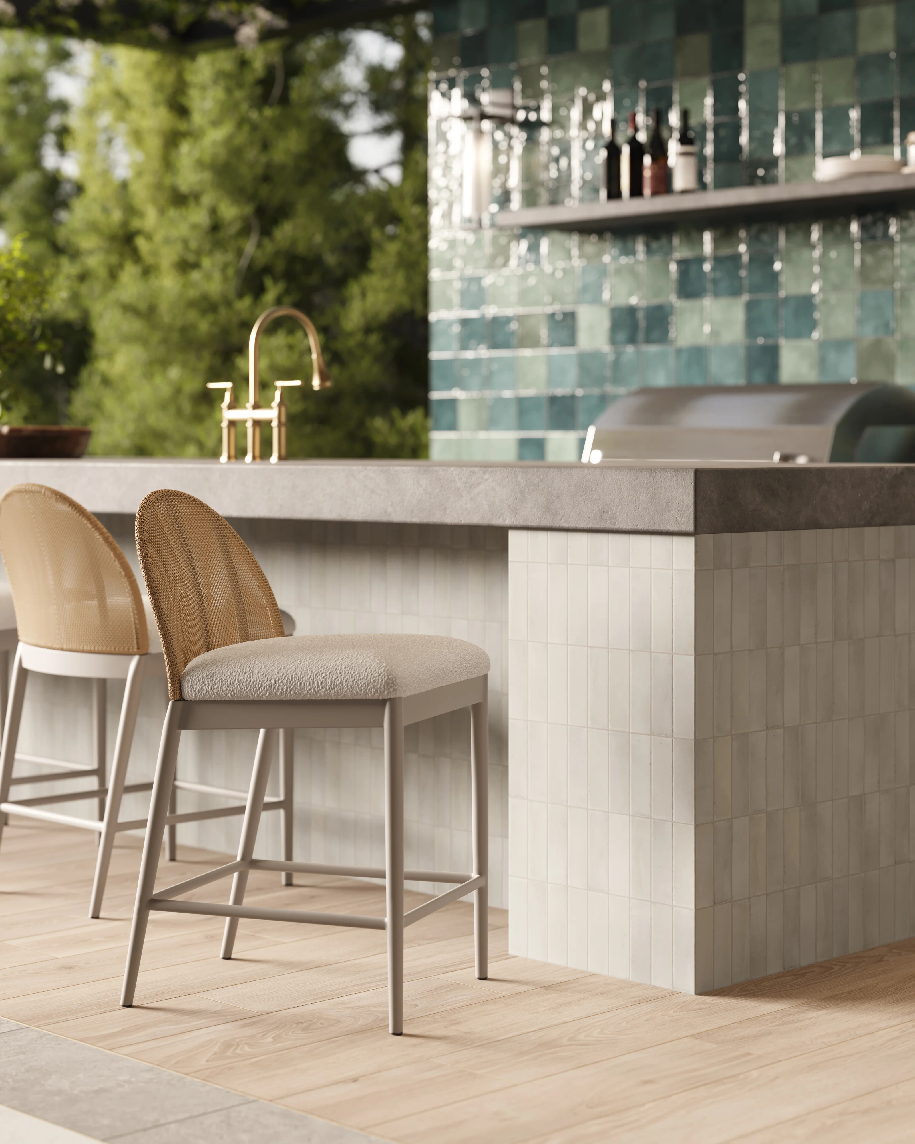 Natasha 2 x 6 Glossy Porcelain Tile in Oat - Image 22