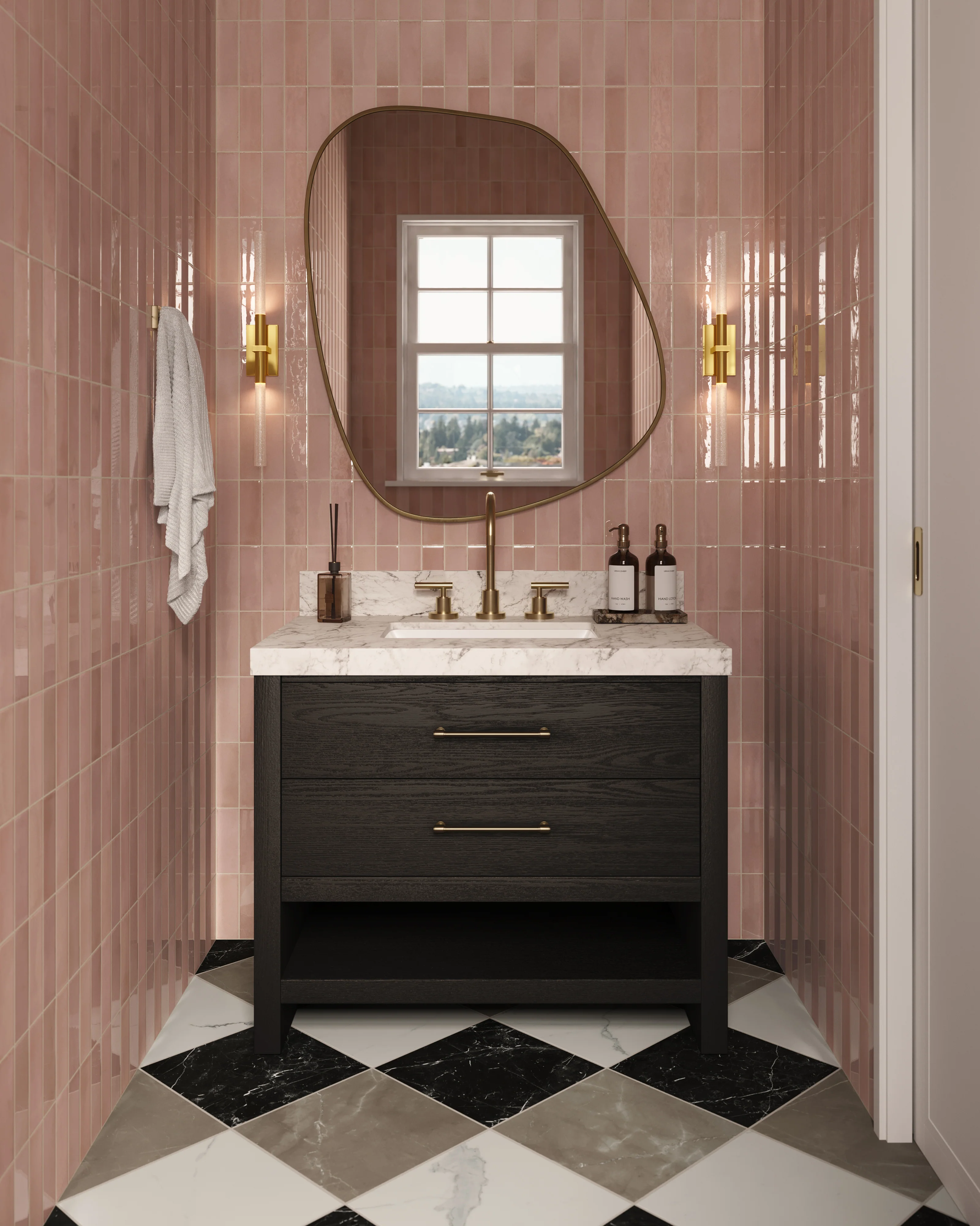 Natasha 2 x 6 Matte Porcelain Tile in Blush - Image 15