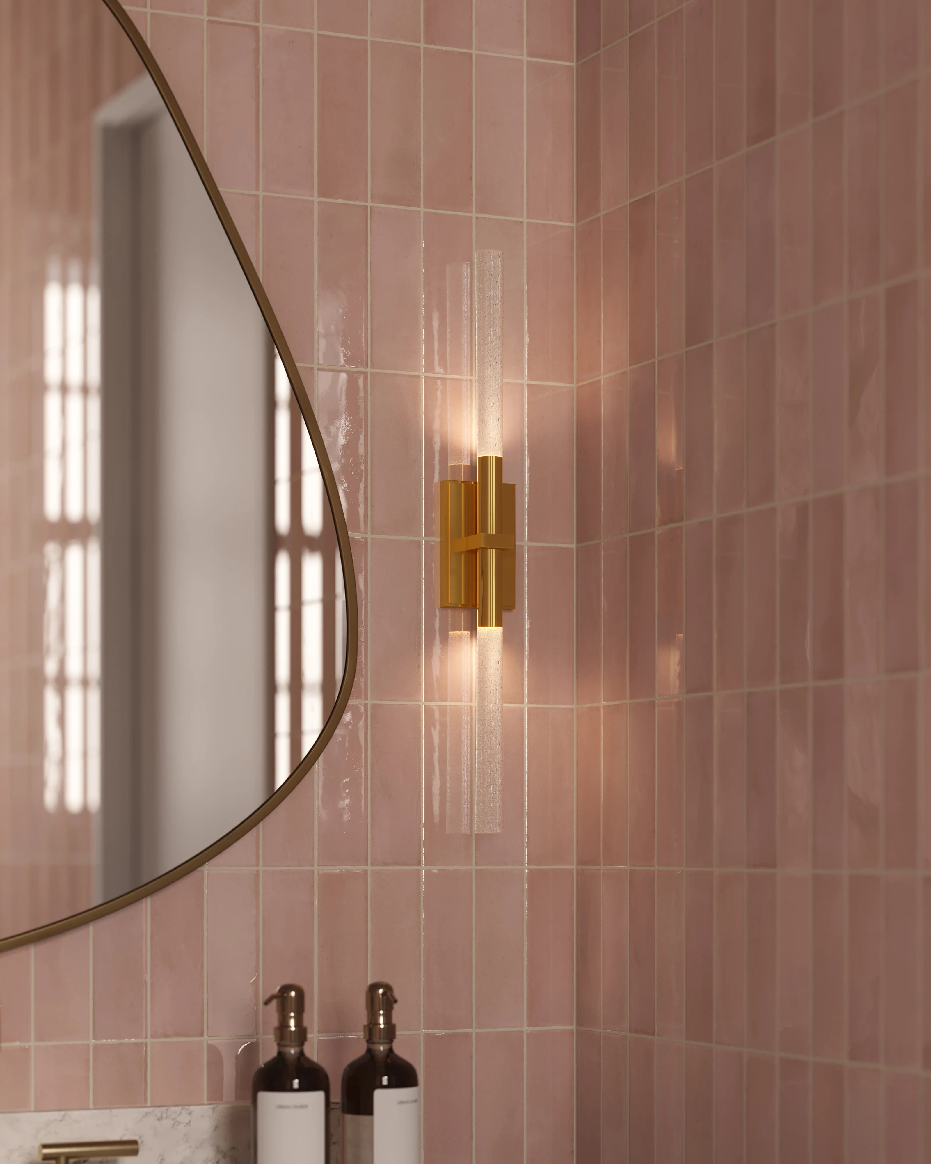 Natasha 2 x 6 Matte Porcelain Tile in Blush - Image 2