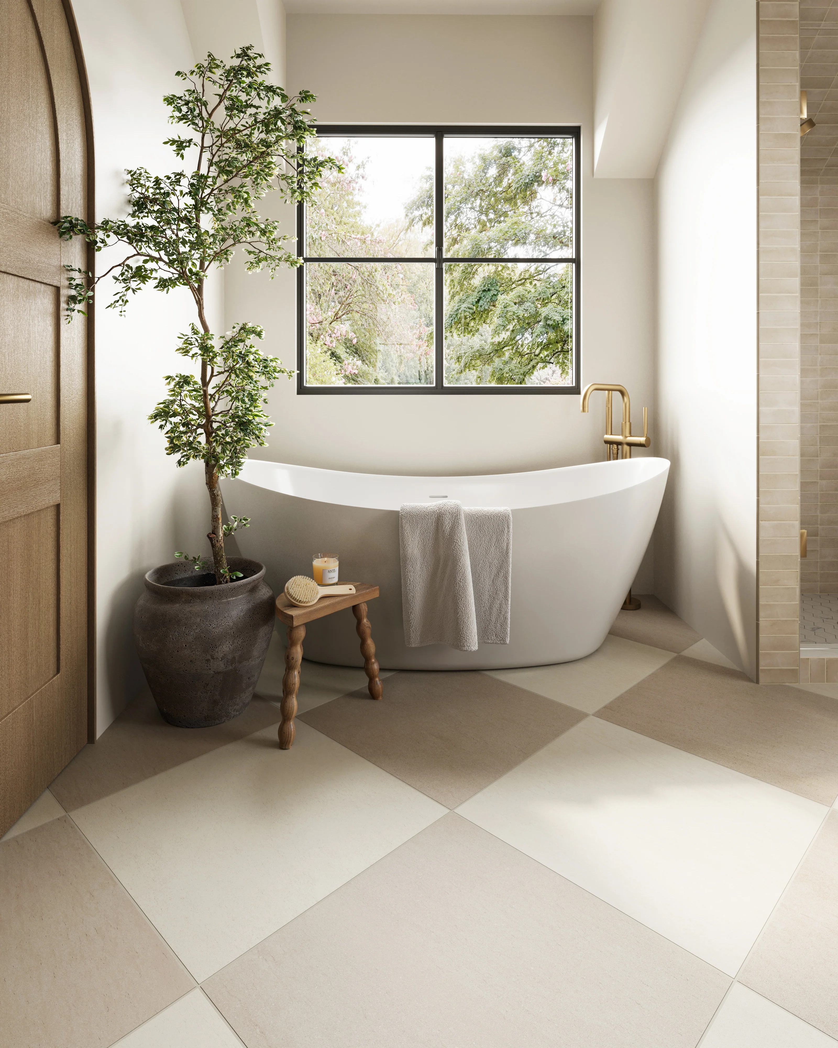 Natasha 2 x 6 Matte Porcelain Tile in Canvas - Image 13