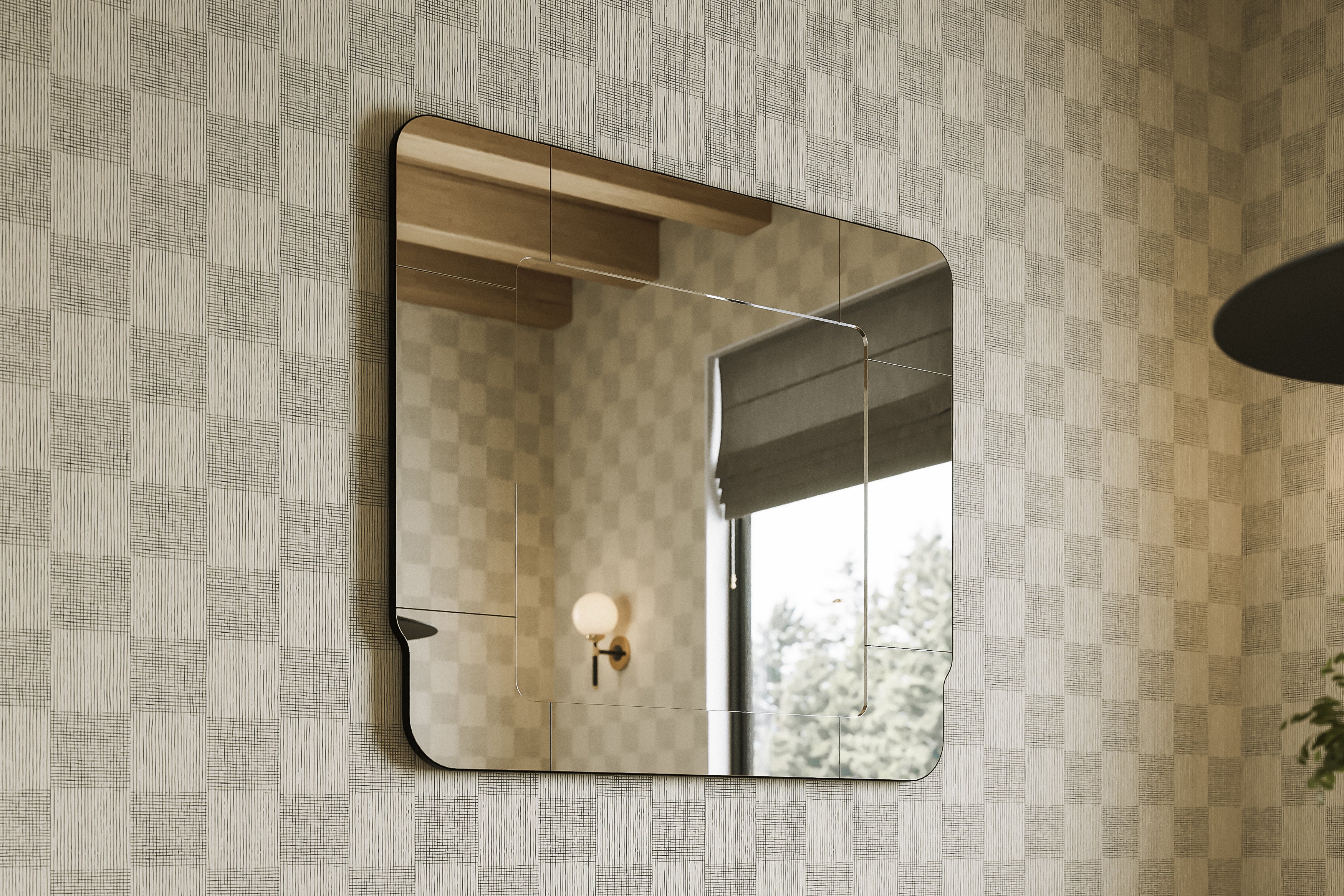 Nerisse Mirror in Iron, Large - Image 2