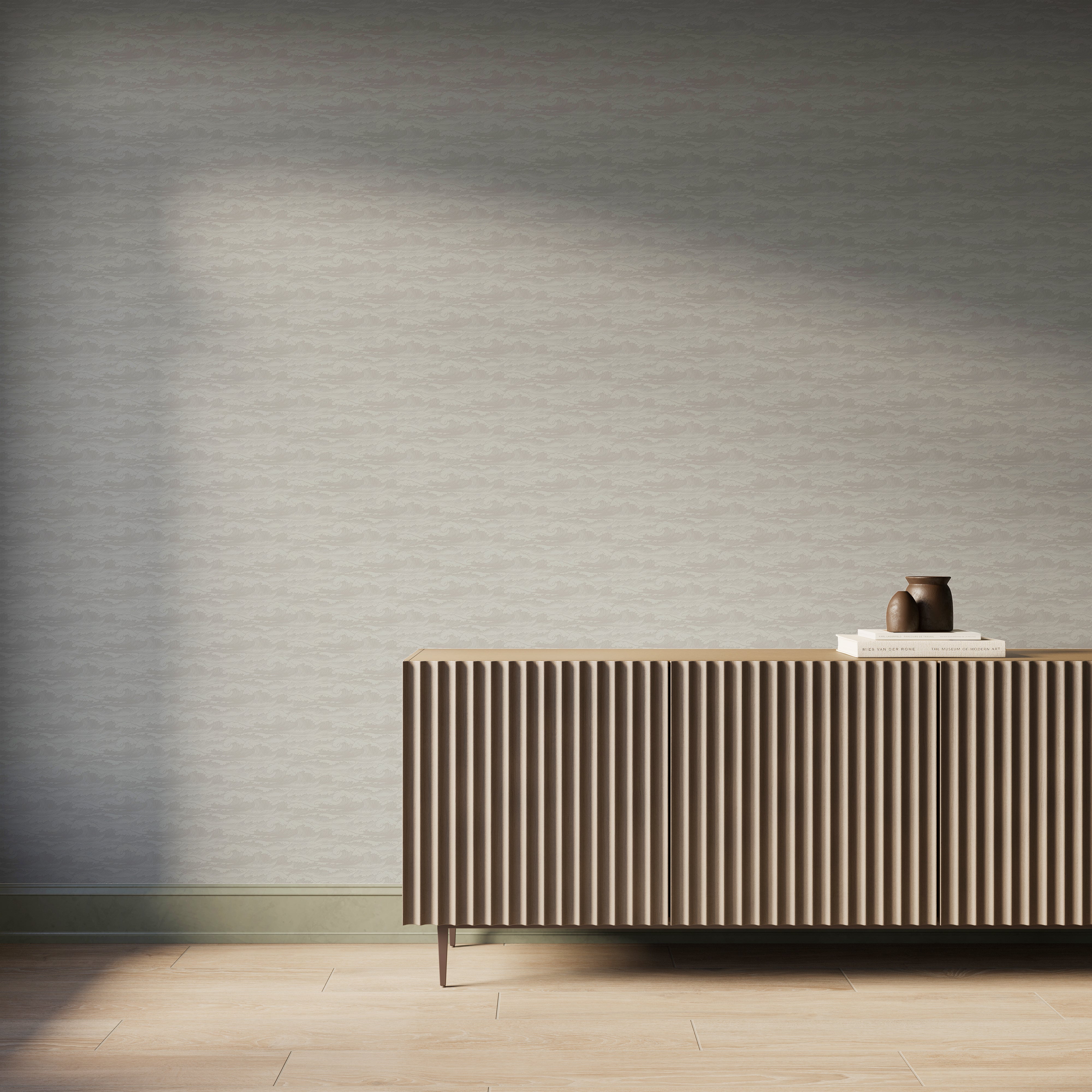 Newport Wallpaper in Grey II, 52" x 132" - Image 2