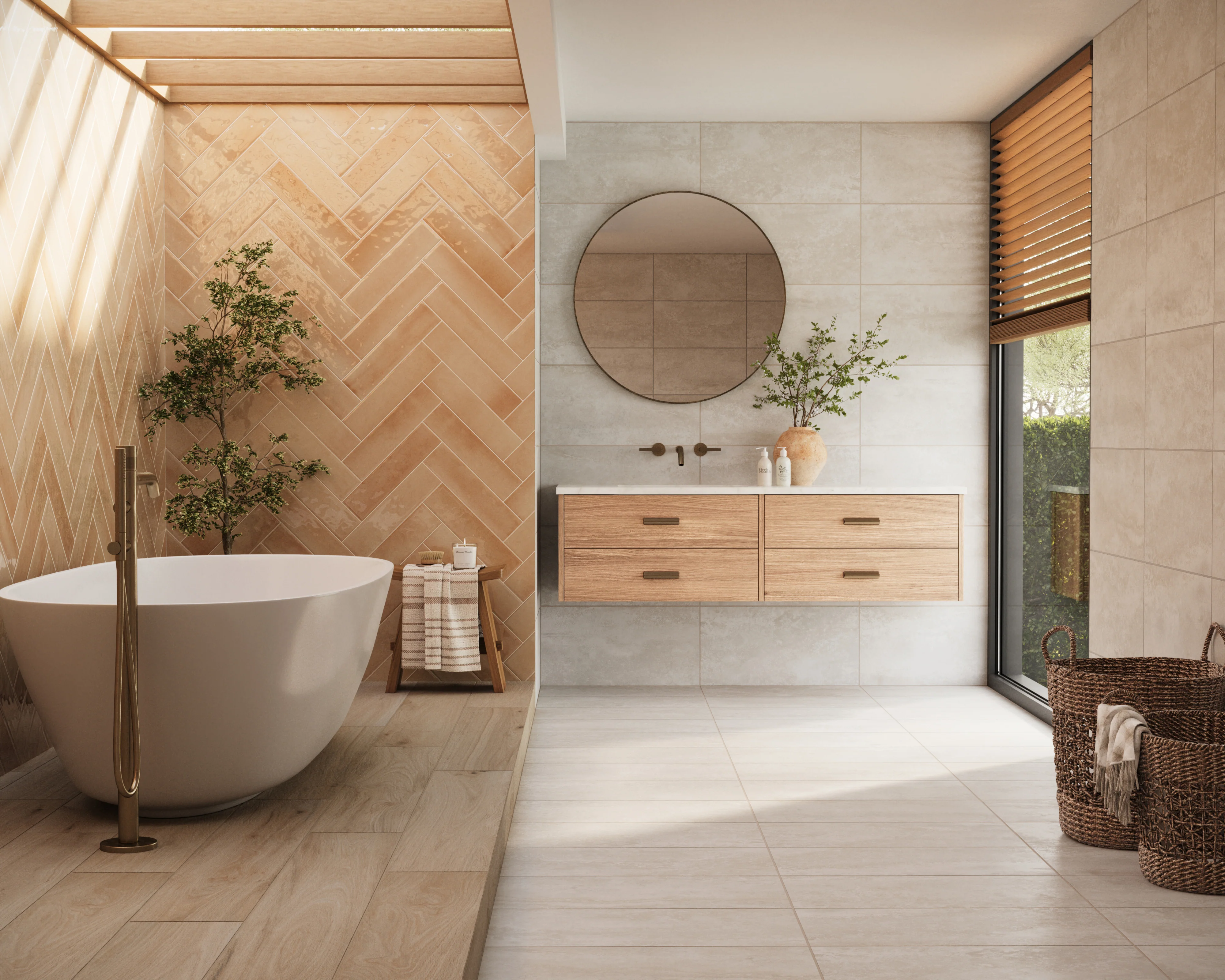 Olivia 4 x 16 Glossy Ceramic Tile in Cotto - Image 12